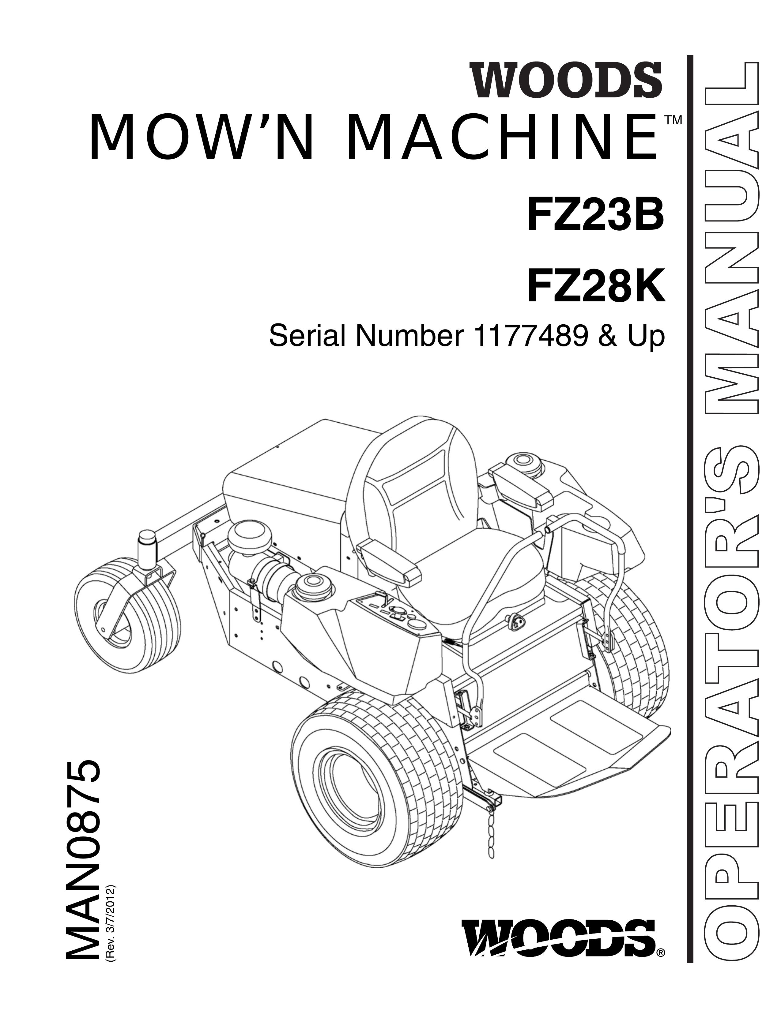 Woods Equipment FZ28K Lawn Mower User Manual