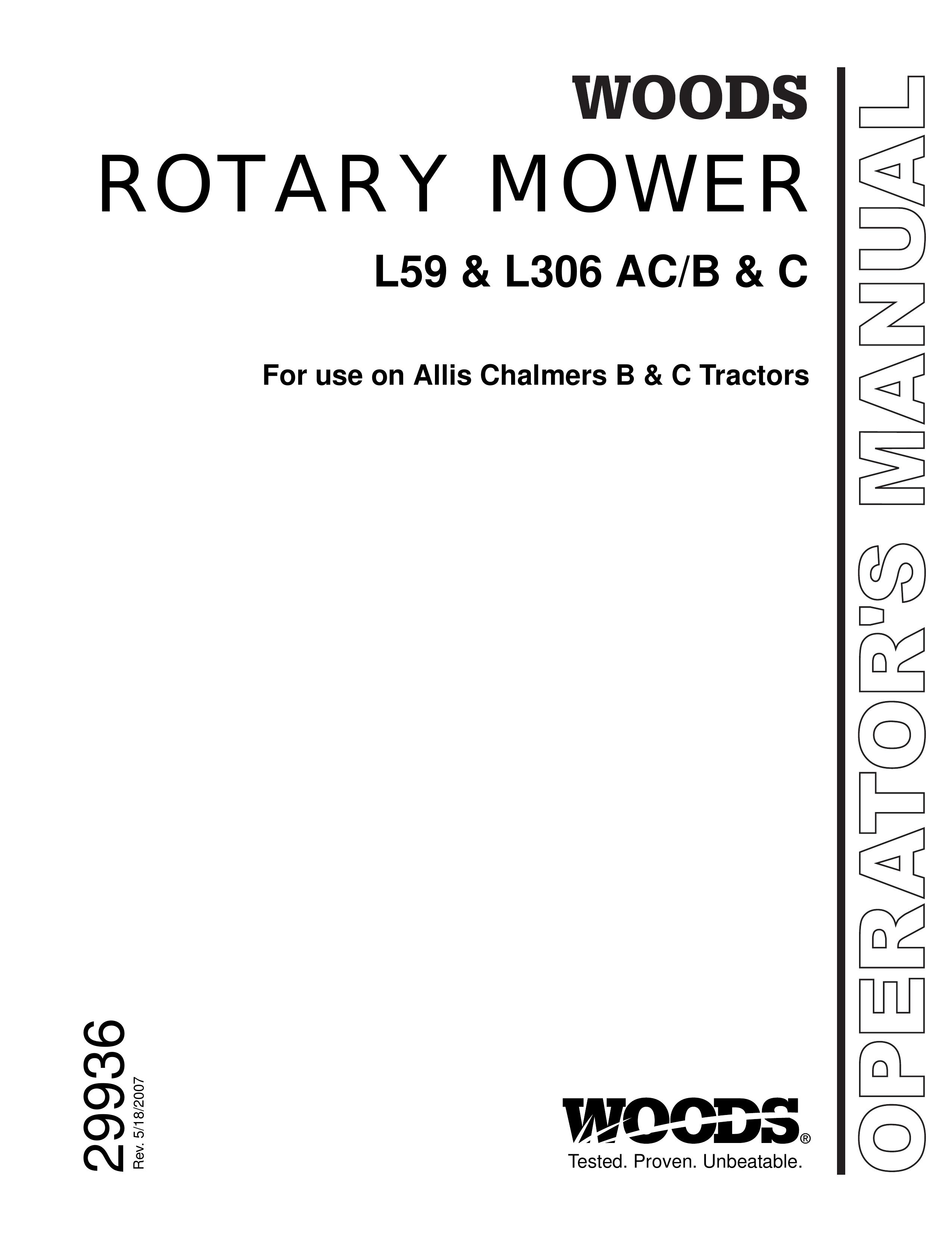 Woods Equipment L36 Lawn Mower User Manual