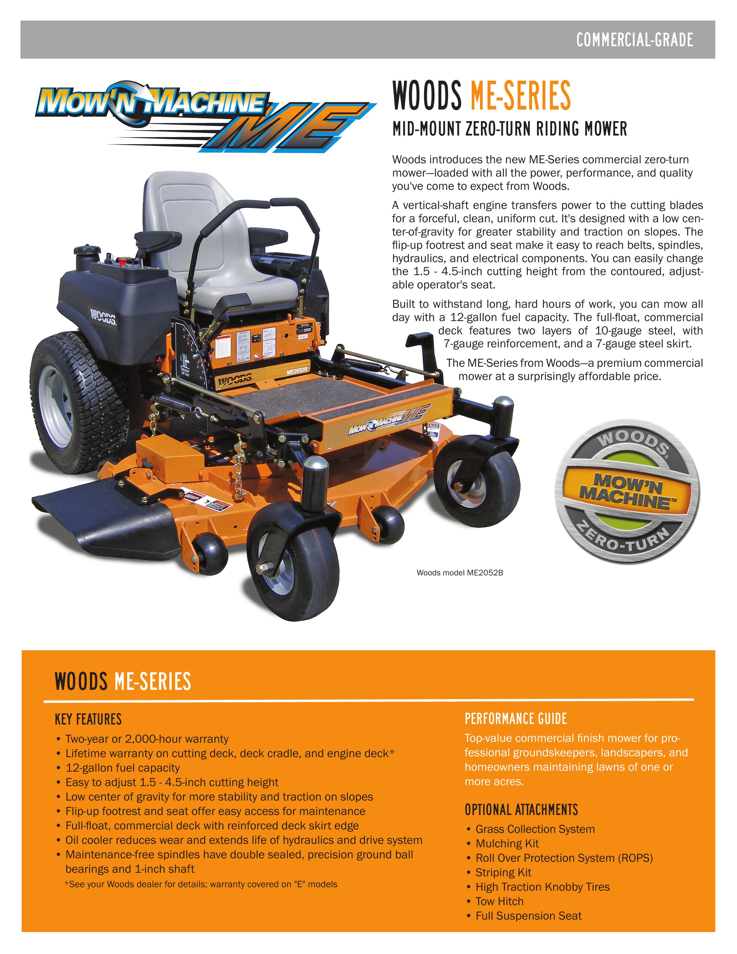 Woods Equipment ME2052B Lawn Mower User Manual