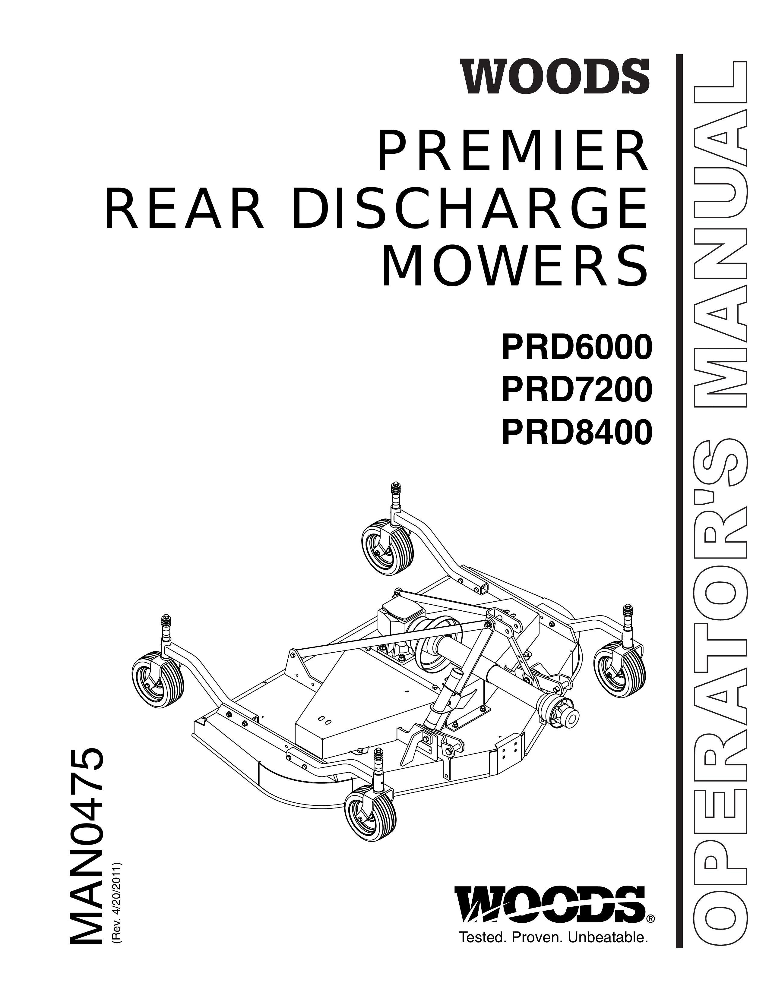 Woods Equipment PRD7200 Lawn Mower User Manual