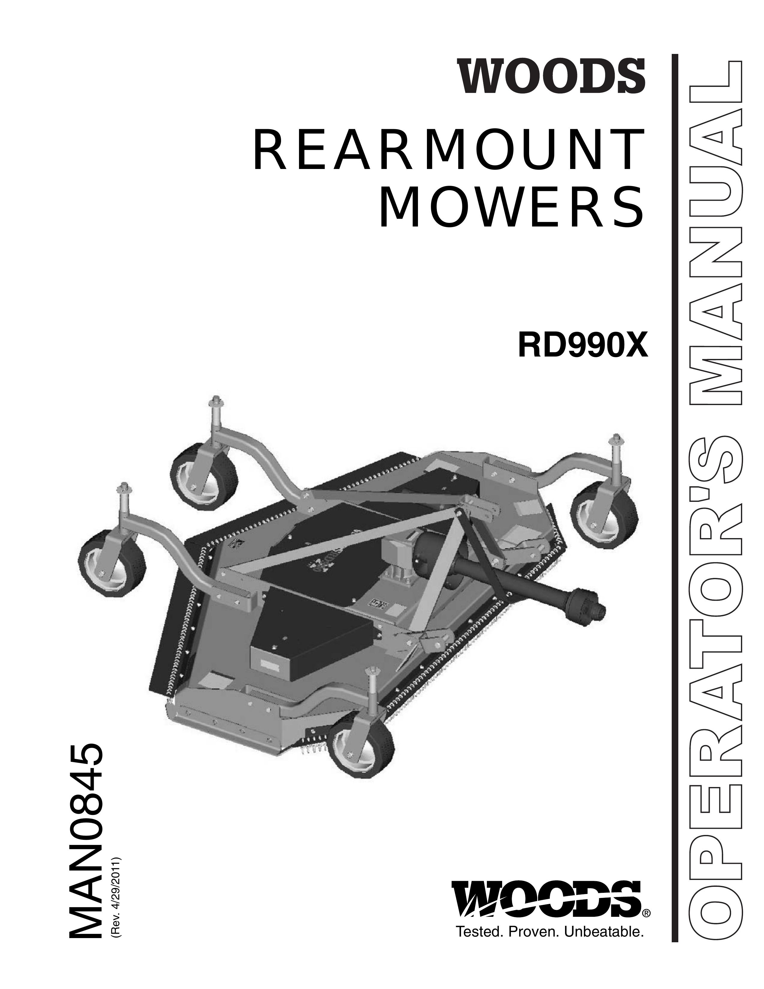 Woods Equipment RD990X Lawn Mower User Manual