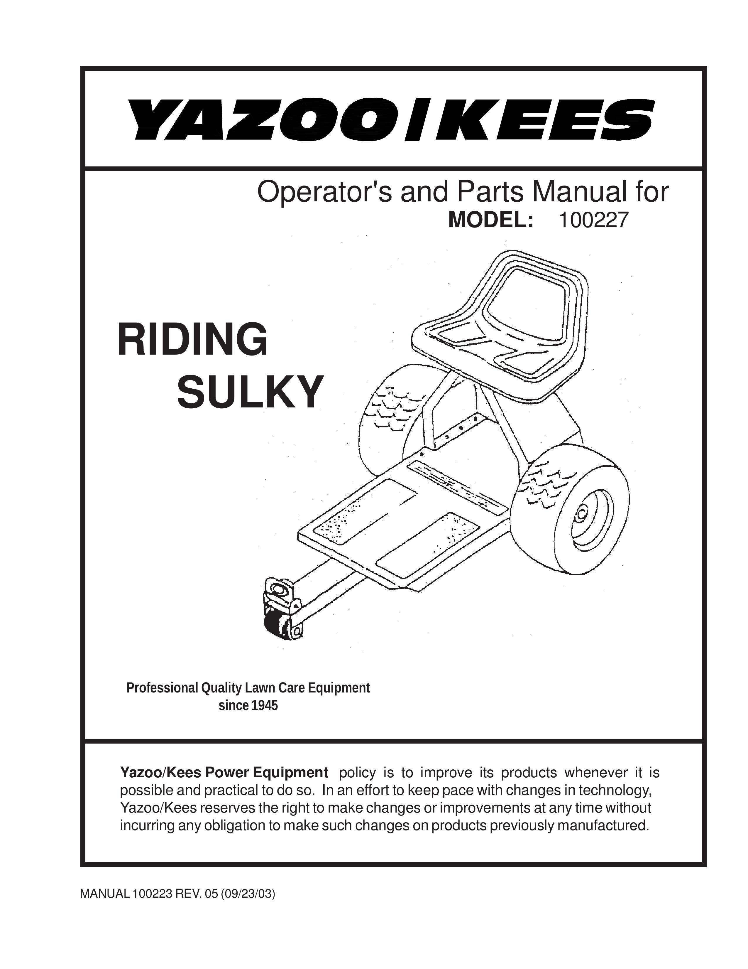 Yazoo/Kees 100227 Lawn Mower User Manual