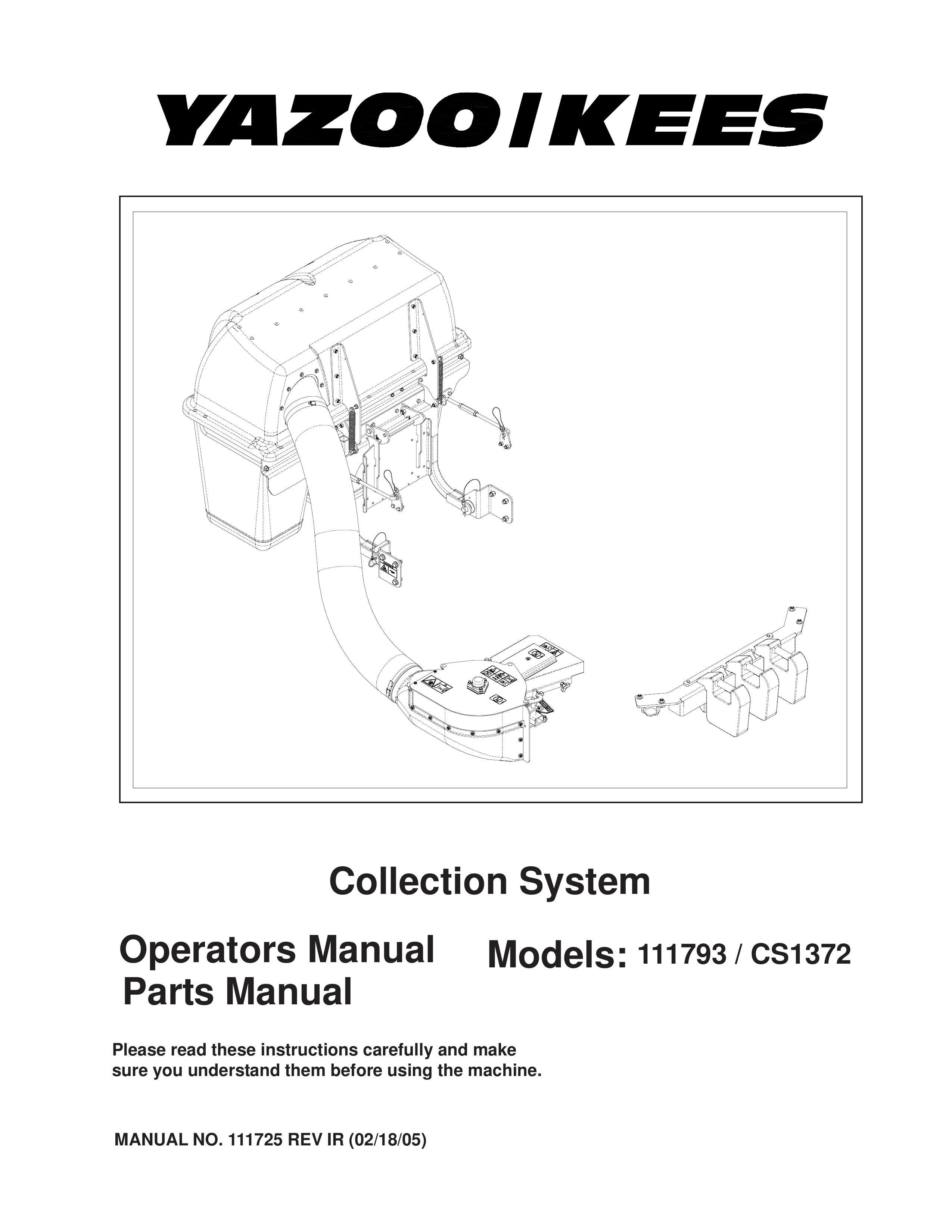 Yazoo/Kees 111793 / CS1372 Lawn Mower User Manual
