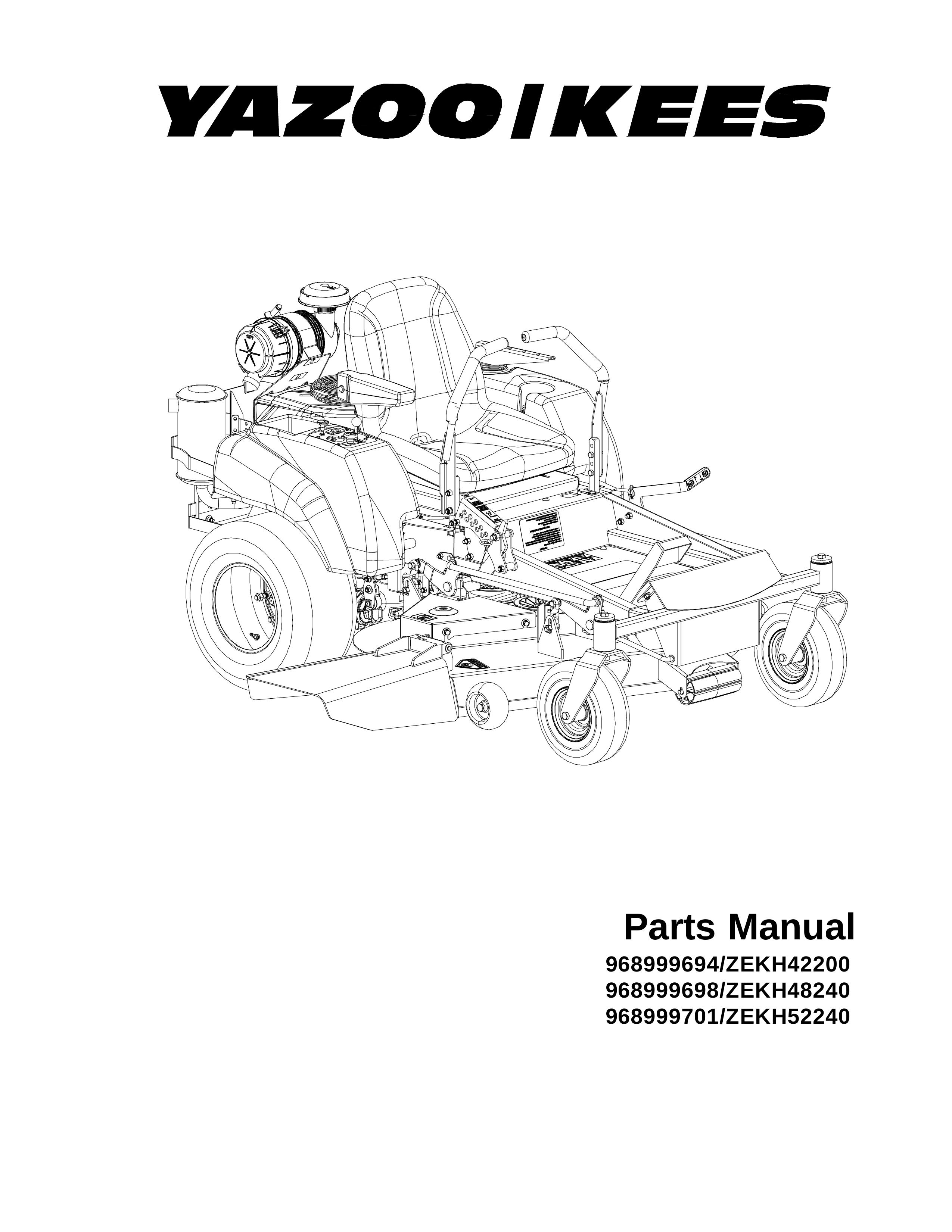 Yazoo/Kees 968999694/ZEKH42200 Lawn Mower User Manual