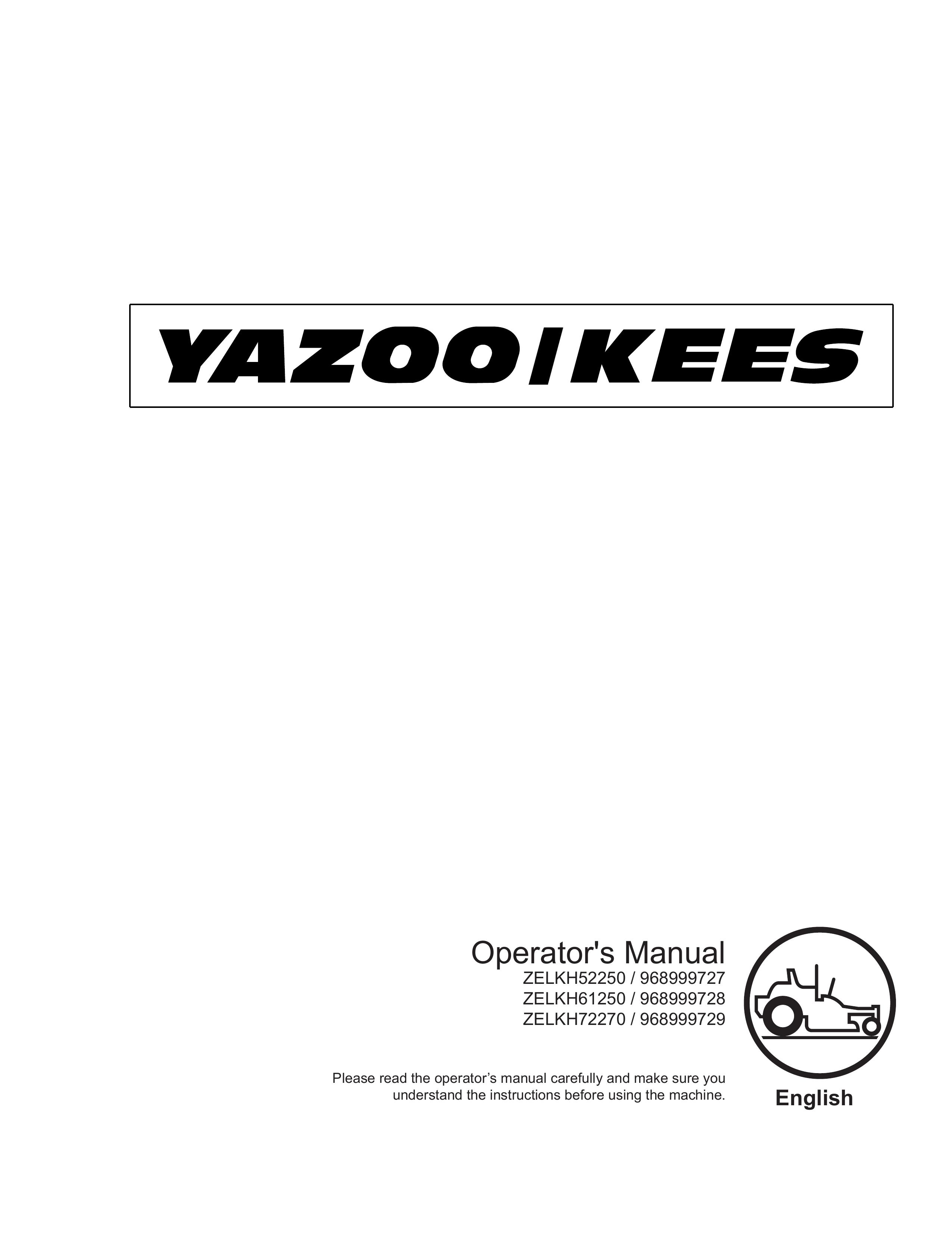 Yazoo/Kees 968999727 Lawn Mower User Manual