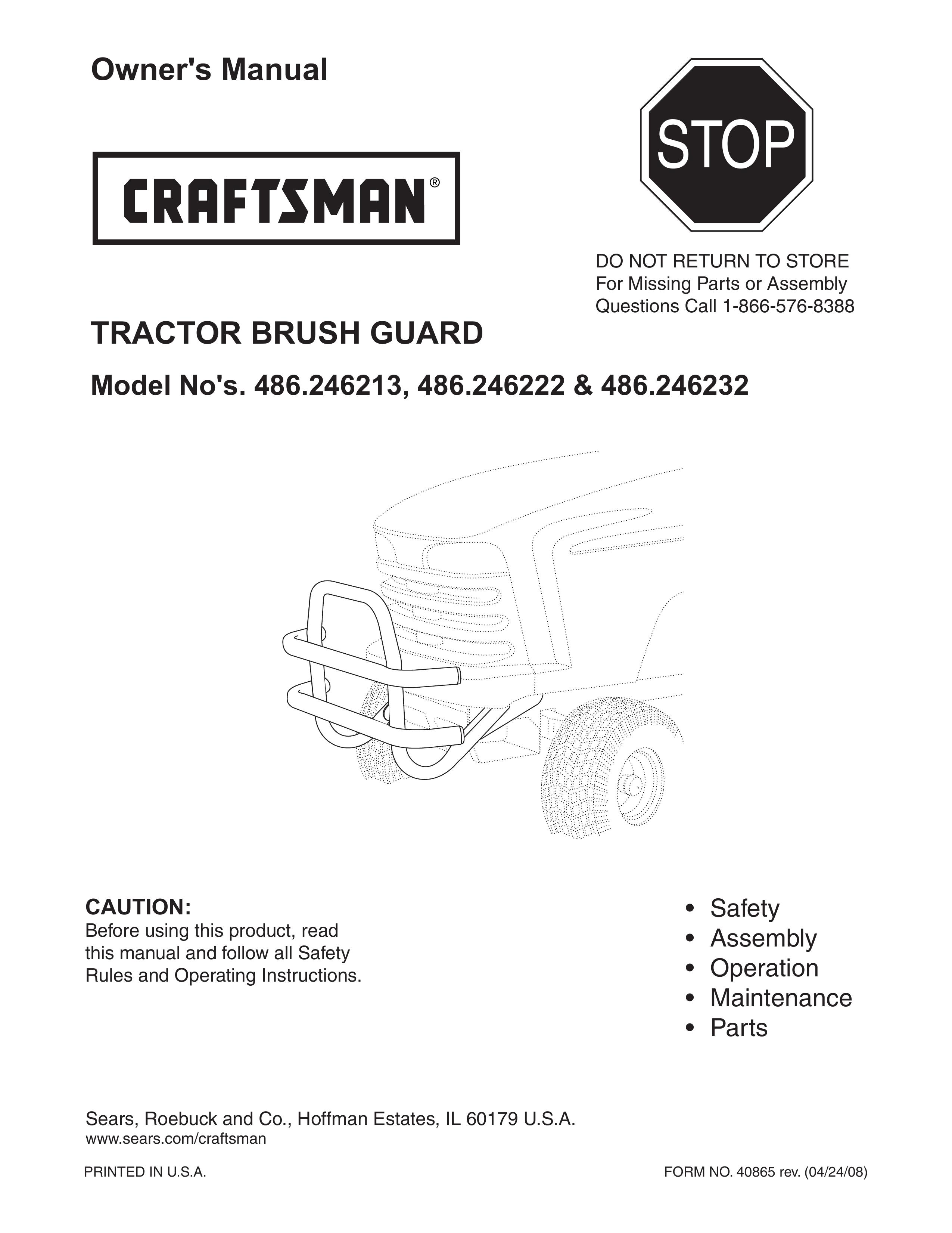 Craftsman 486.246222 Lawn Mower Accessory User Manual