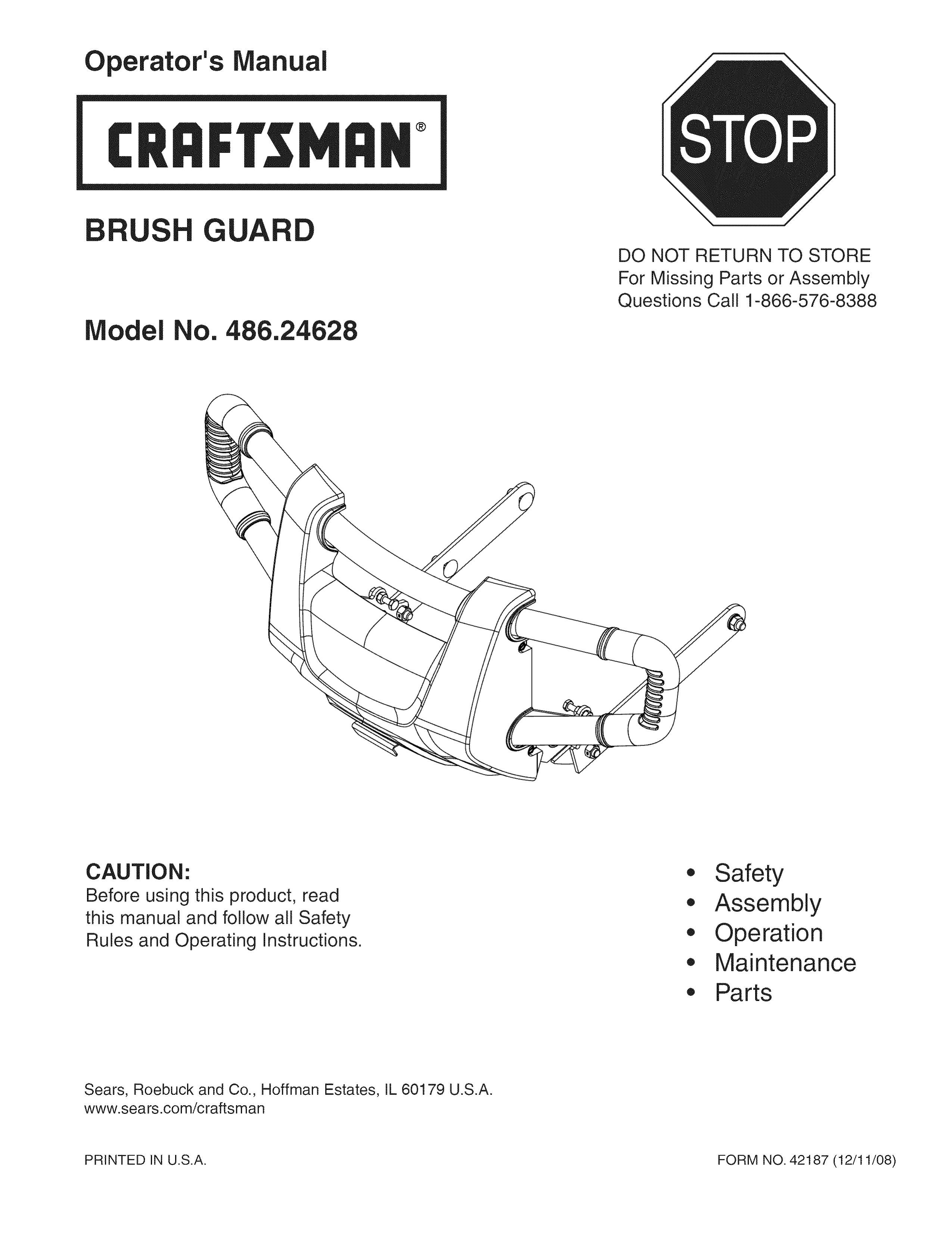 Craftsman 486.24628 Lawn Mower Accessory User Manual