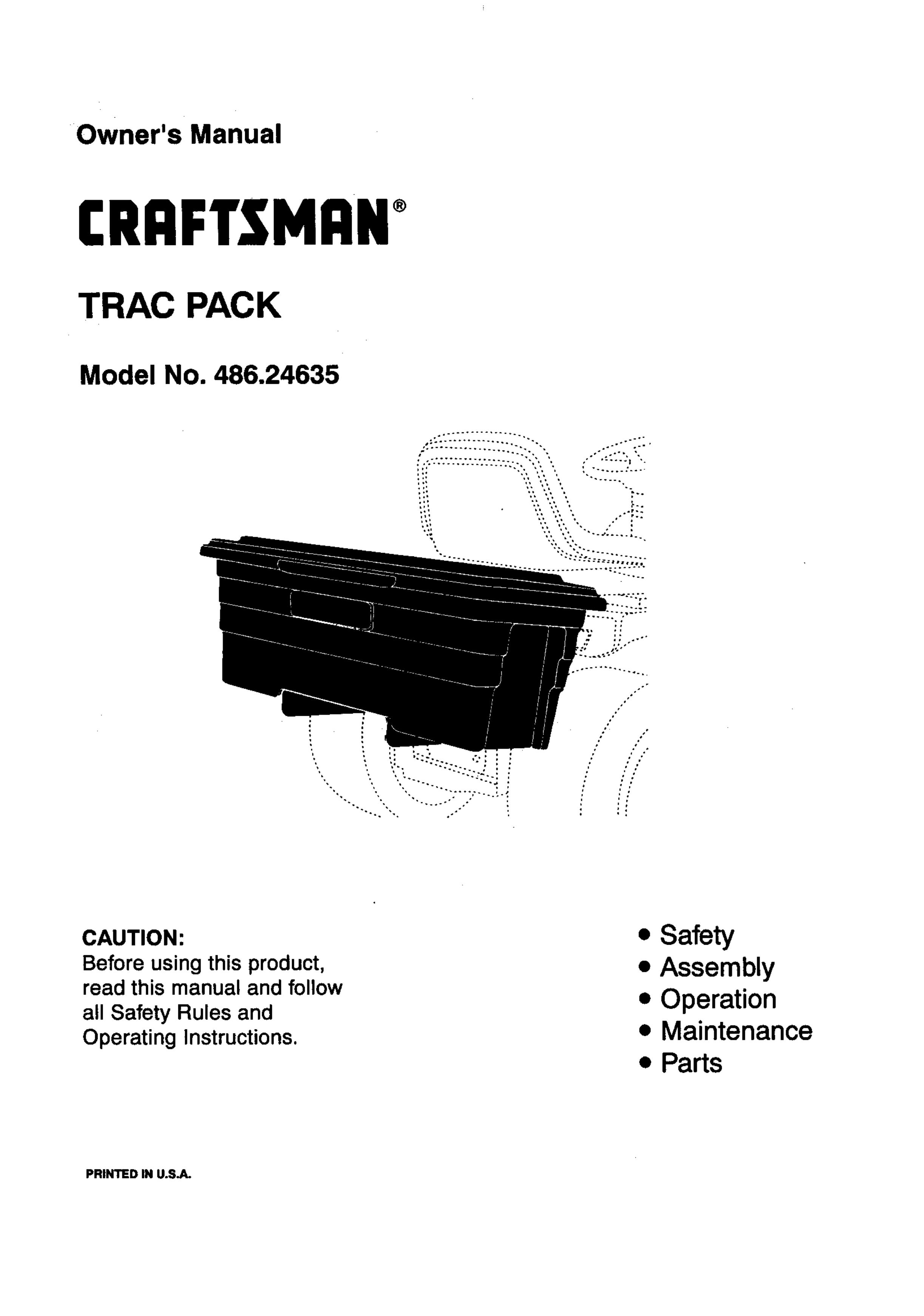 Craftsman 486.24635 Lawn Mower Accessory User Manual