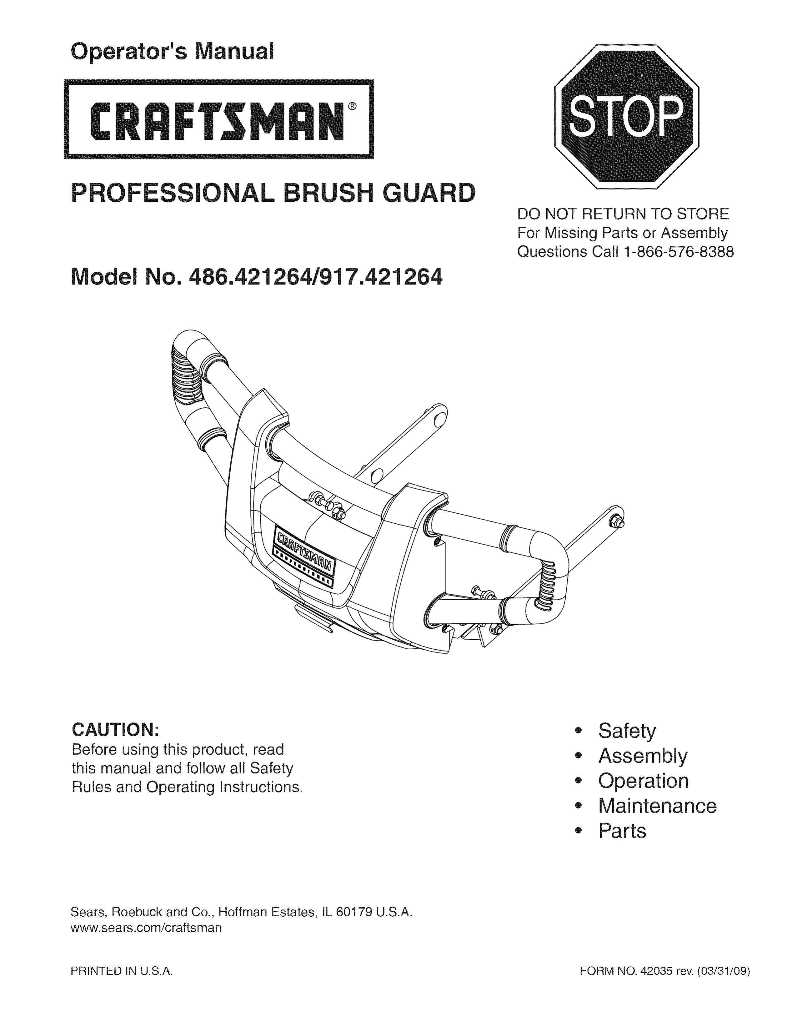 Craftsman 486.421264 Lawn Mower Accessory User Manual