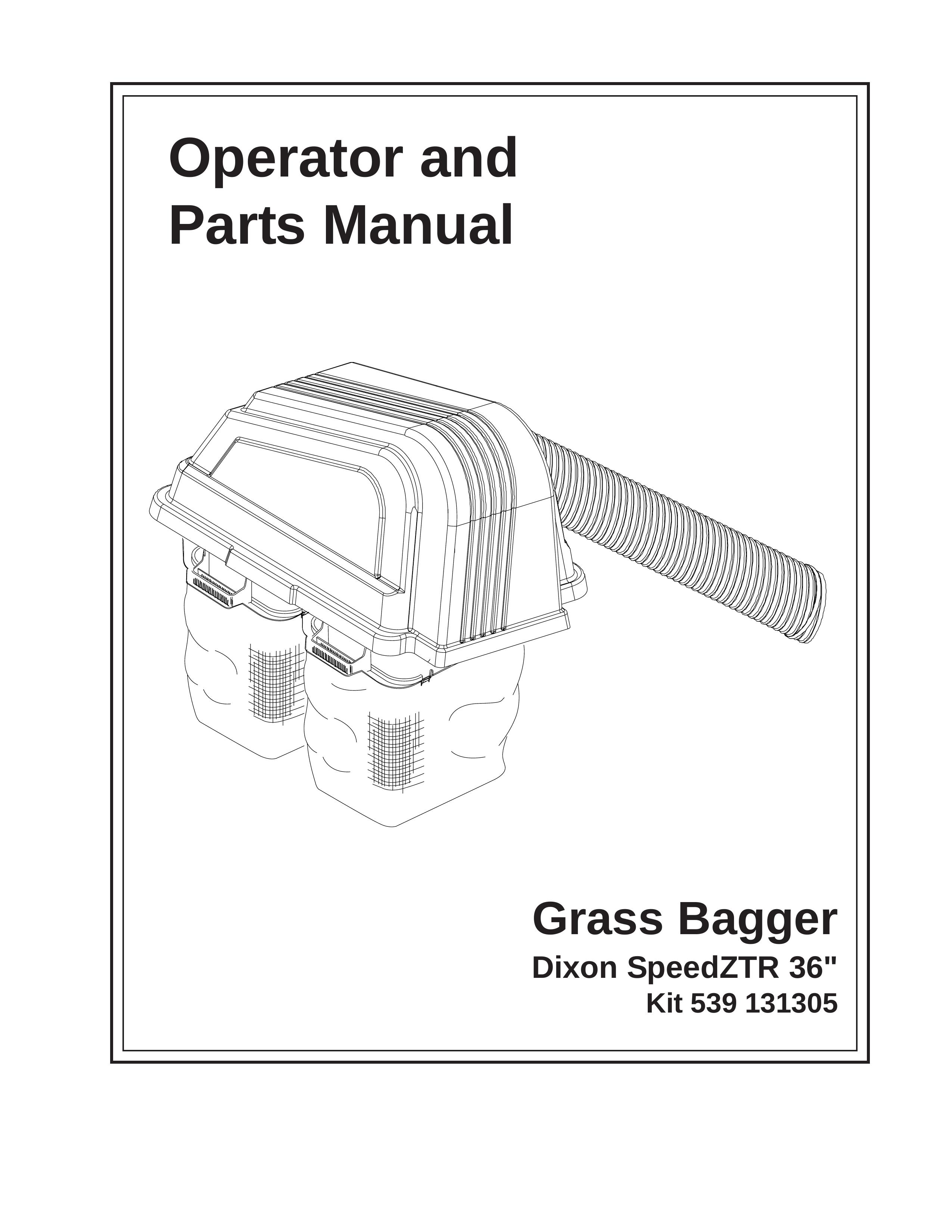 Dixon 539 131305 Lawn Mower Accessory User Manual