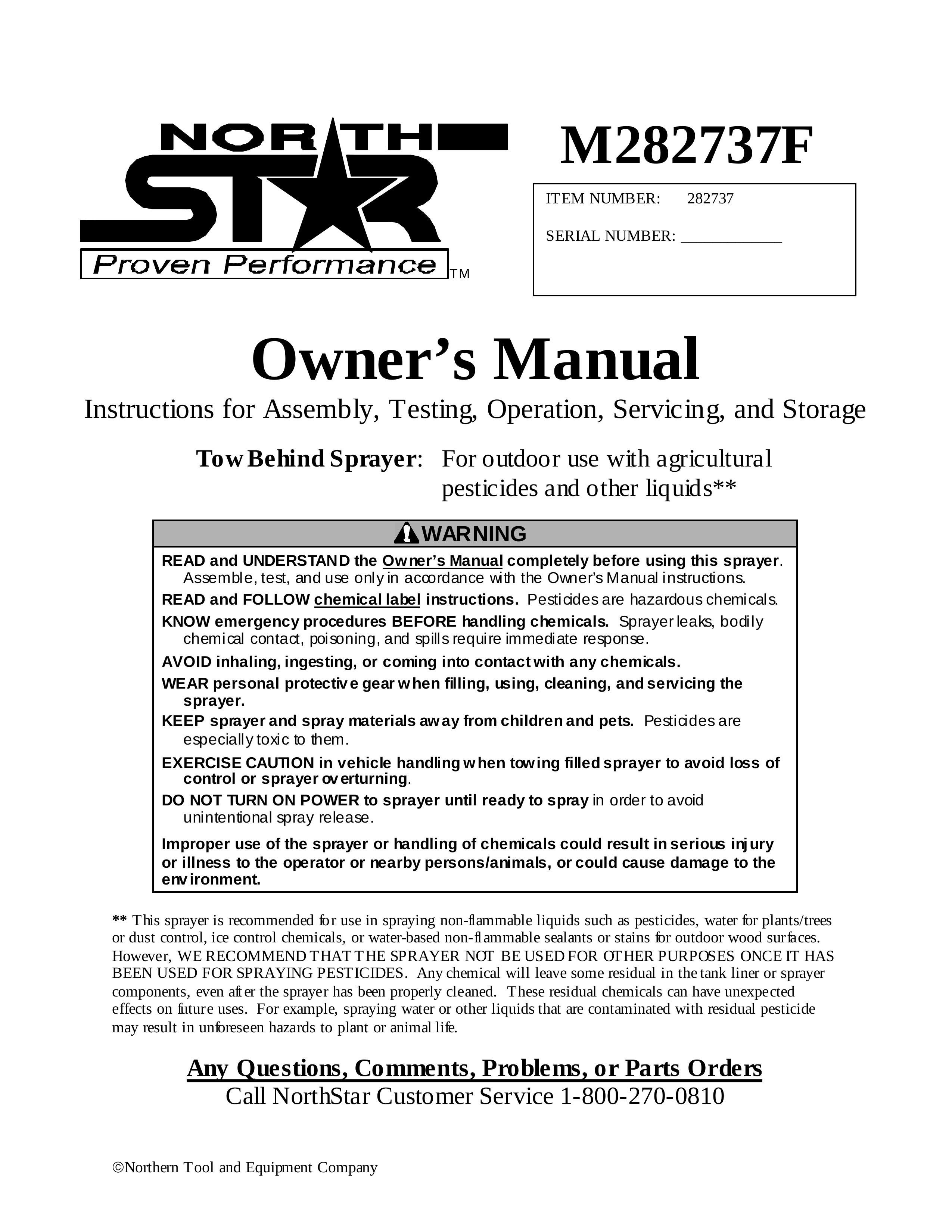 Panasonic M282737F Lawn Mower Accessory User Manual
