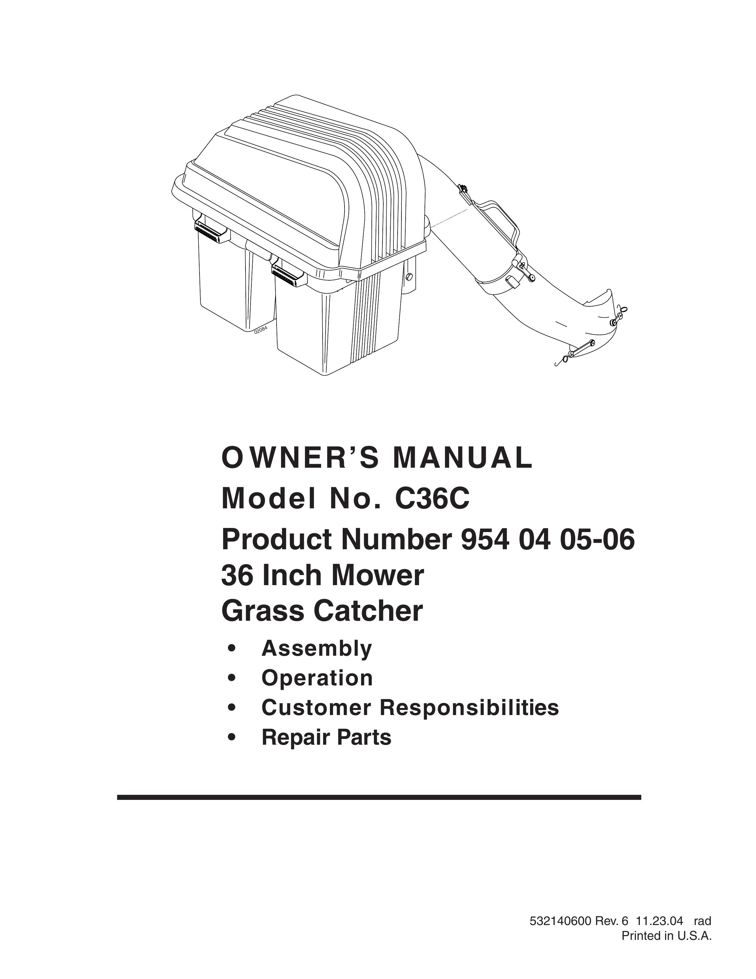 Poulan 532140600 Lawn Mower Accessory User Manual