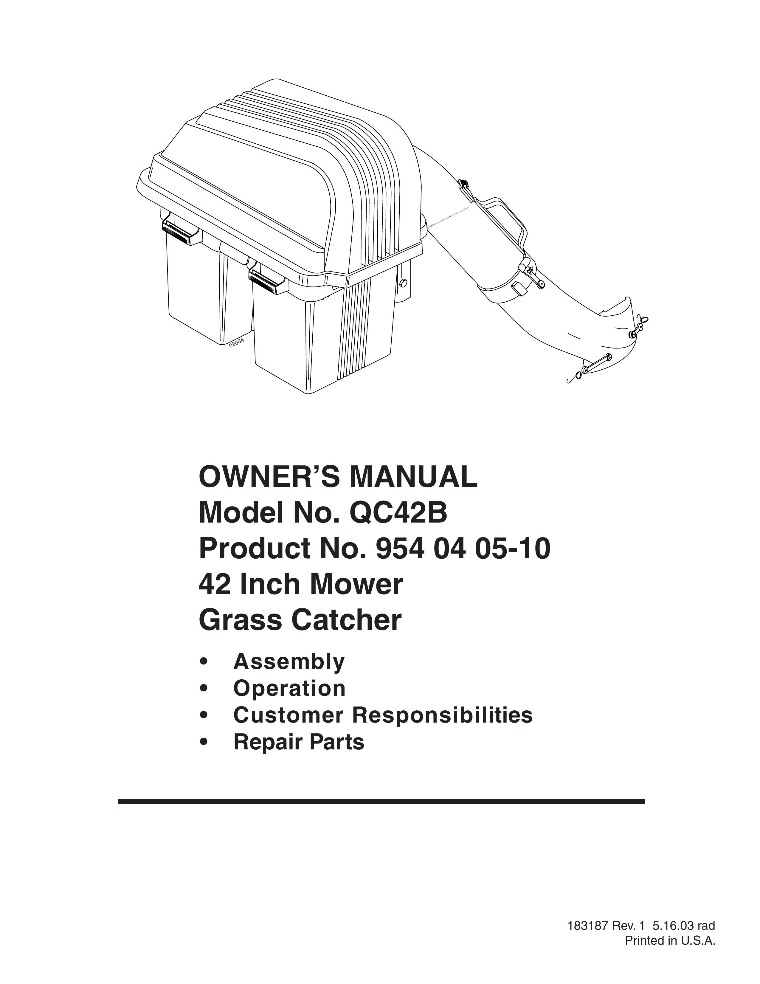 Poulan 954 04 05-10 Lawn Mower Accessory User Manual