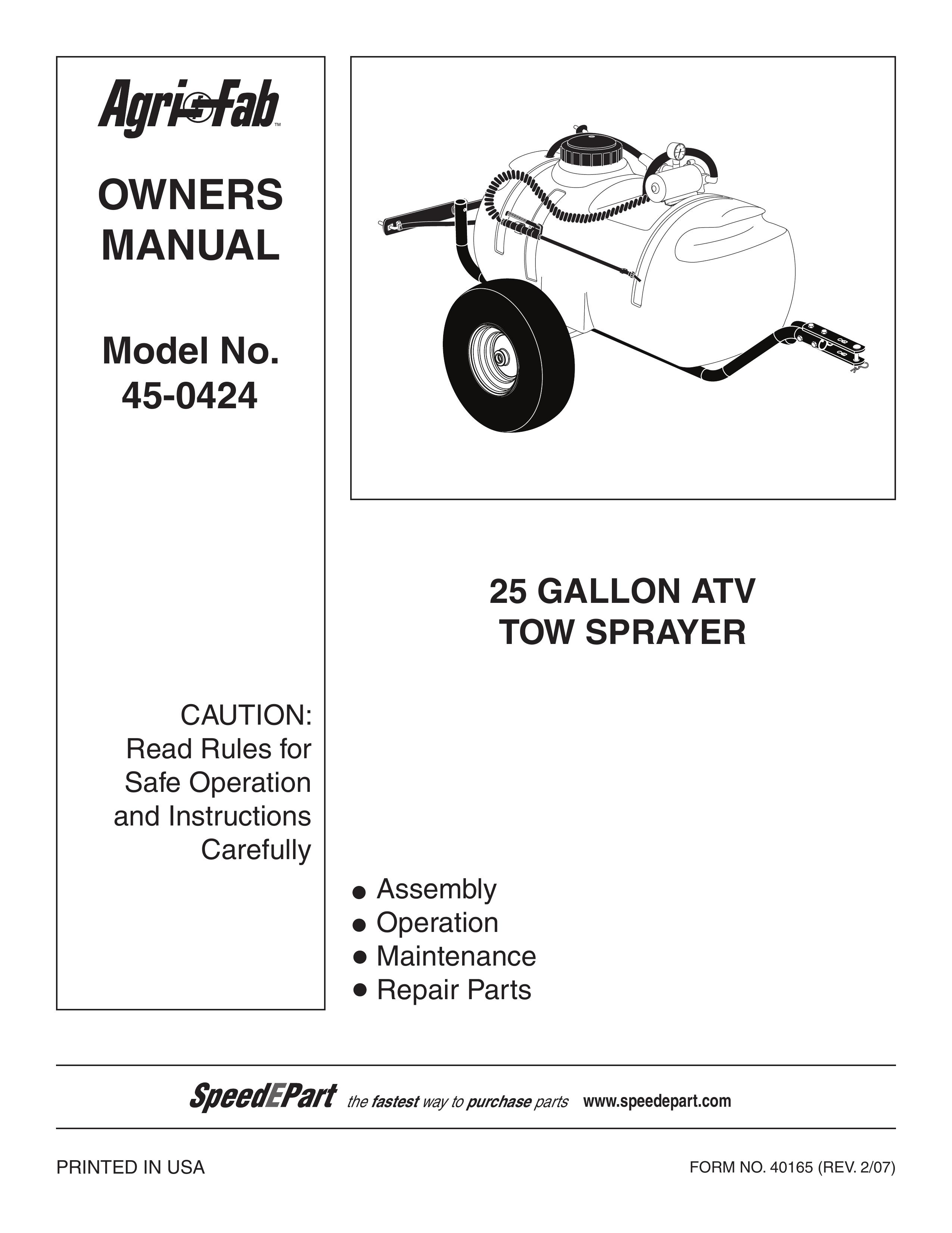 Sears 45-0424 Lawn Mower Accessory User Manual