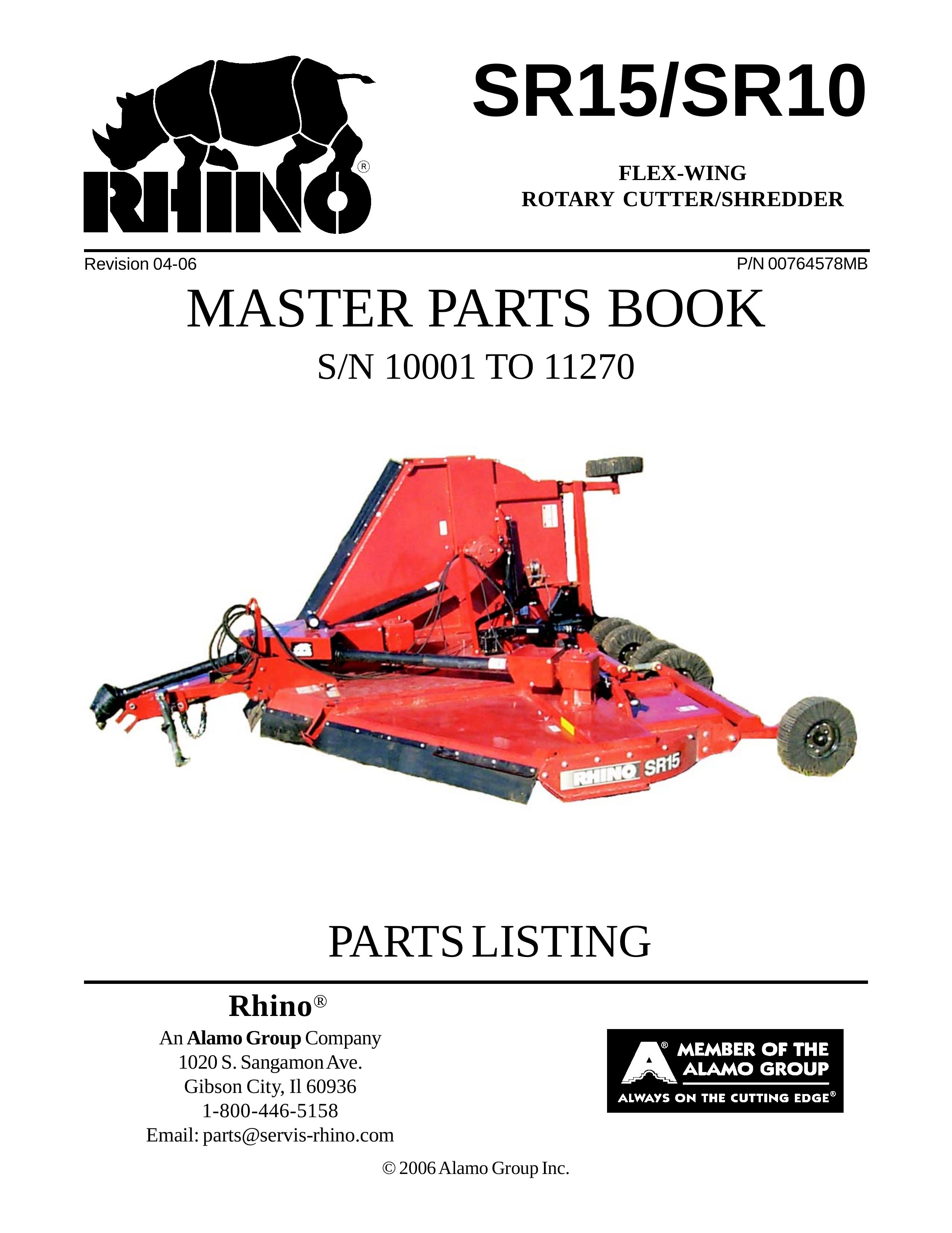 Servis-Rhino Flex-Wing Rotary Cutter/Shredder Lawn Mower Accessory User Manual