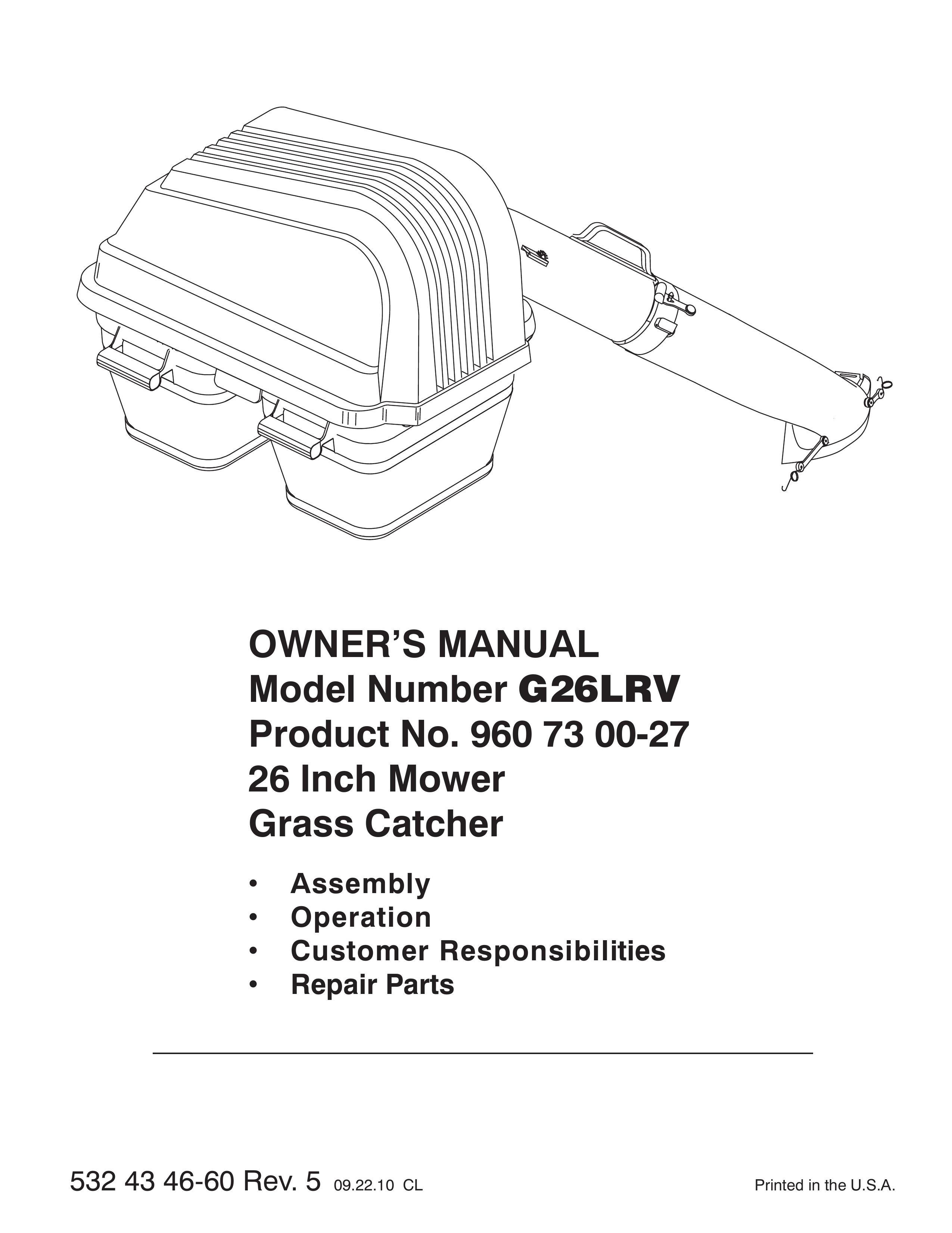 Weed Eater 532 43 46-60 Lawn Mower Accessory User Manual