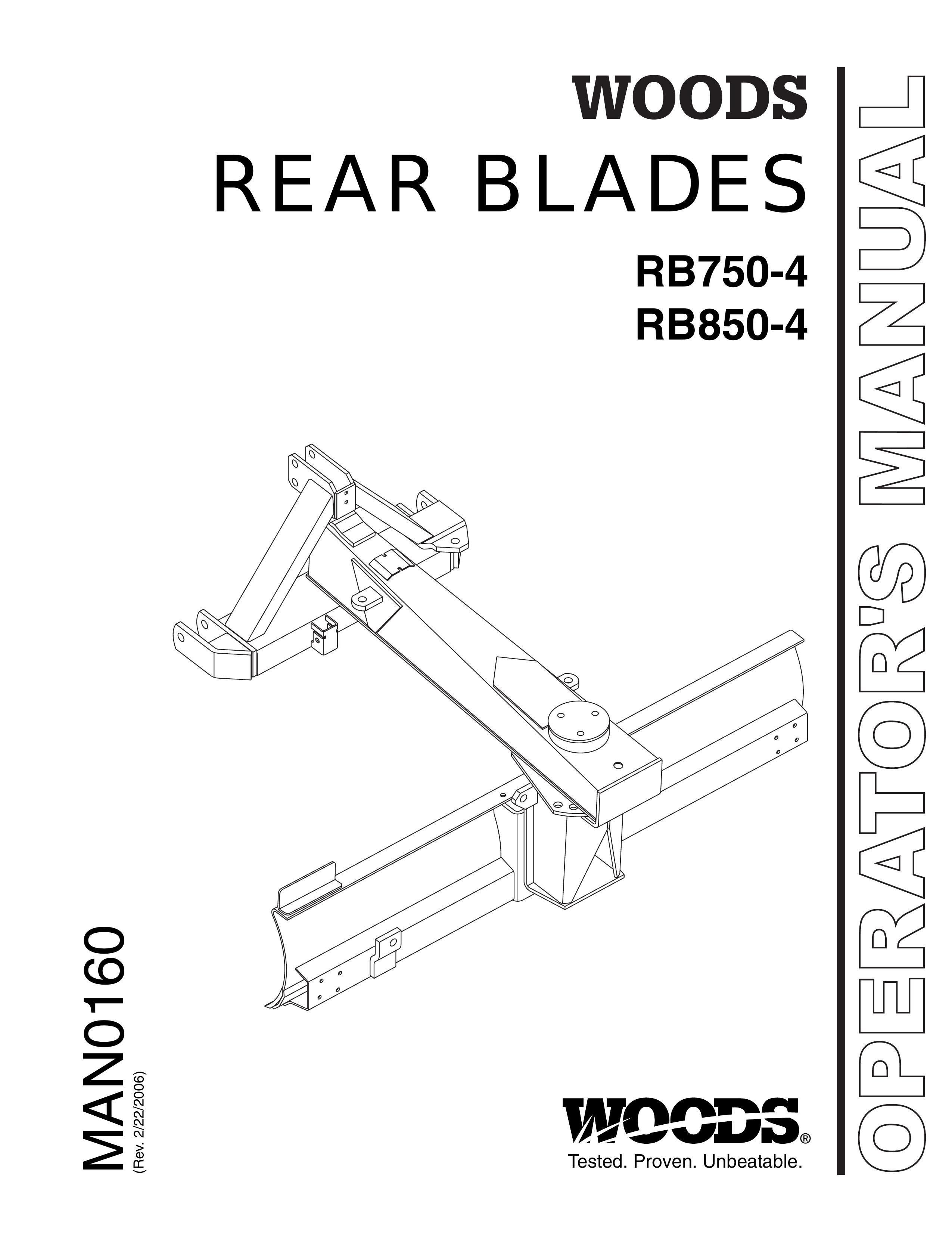 Woods Equipment RB850-4 Lawn Mower Accessory User Manual