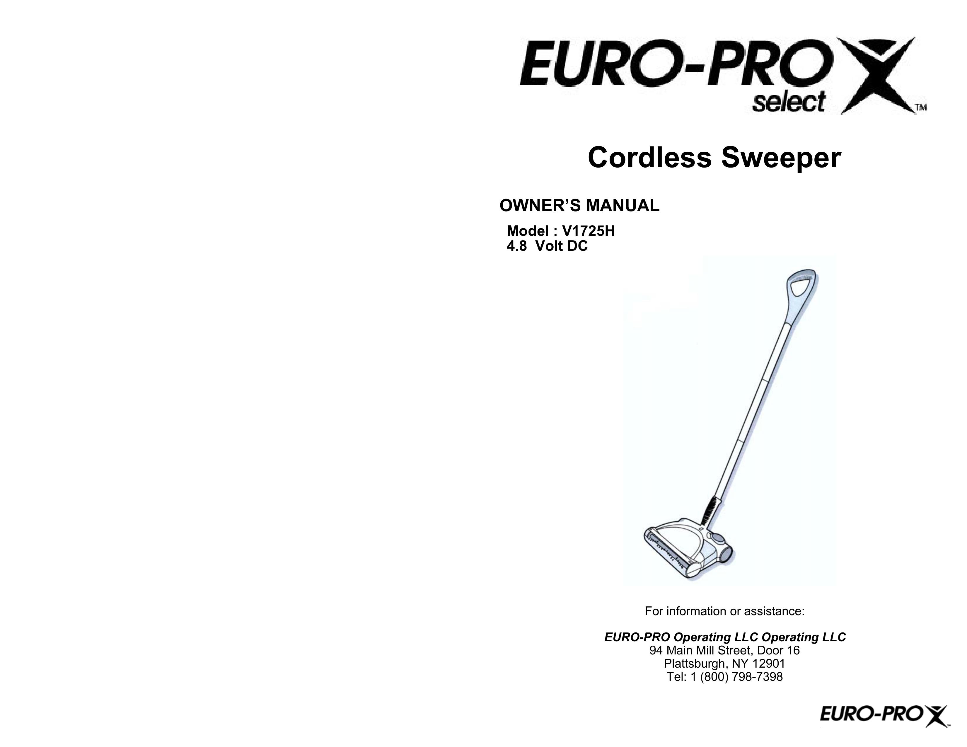 Euro-Pro V1725H Lawn Sweeper User Manual