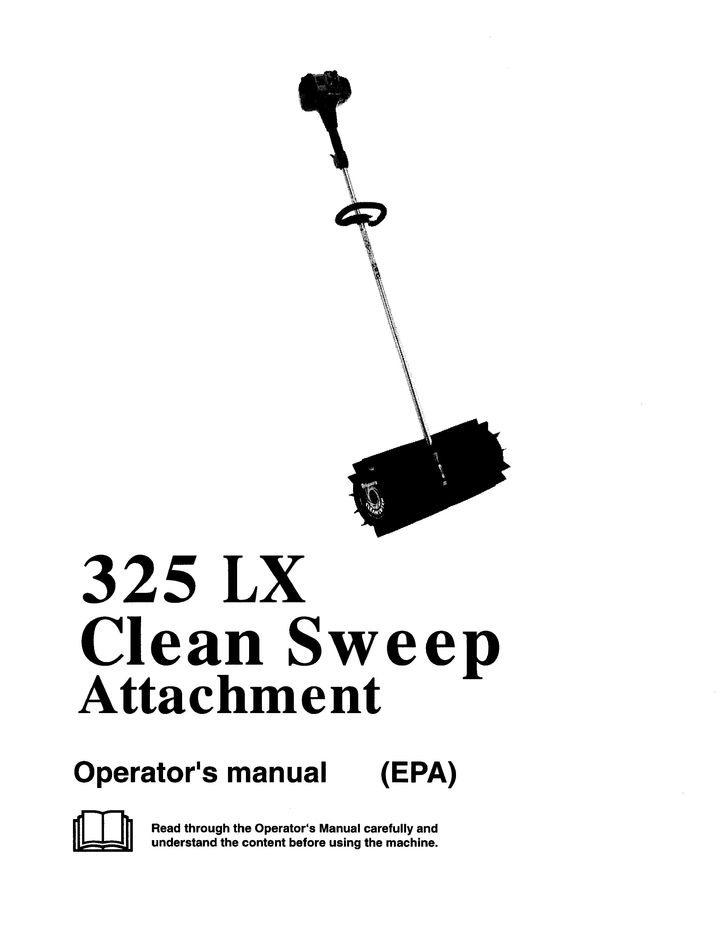 Husqvarna 325 LX Lawn Sweeper User Manual