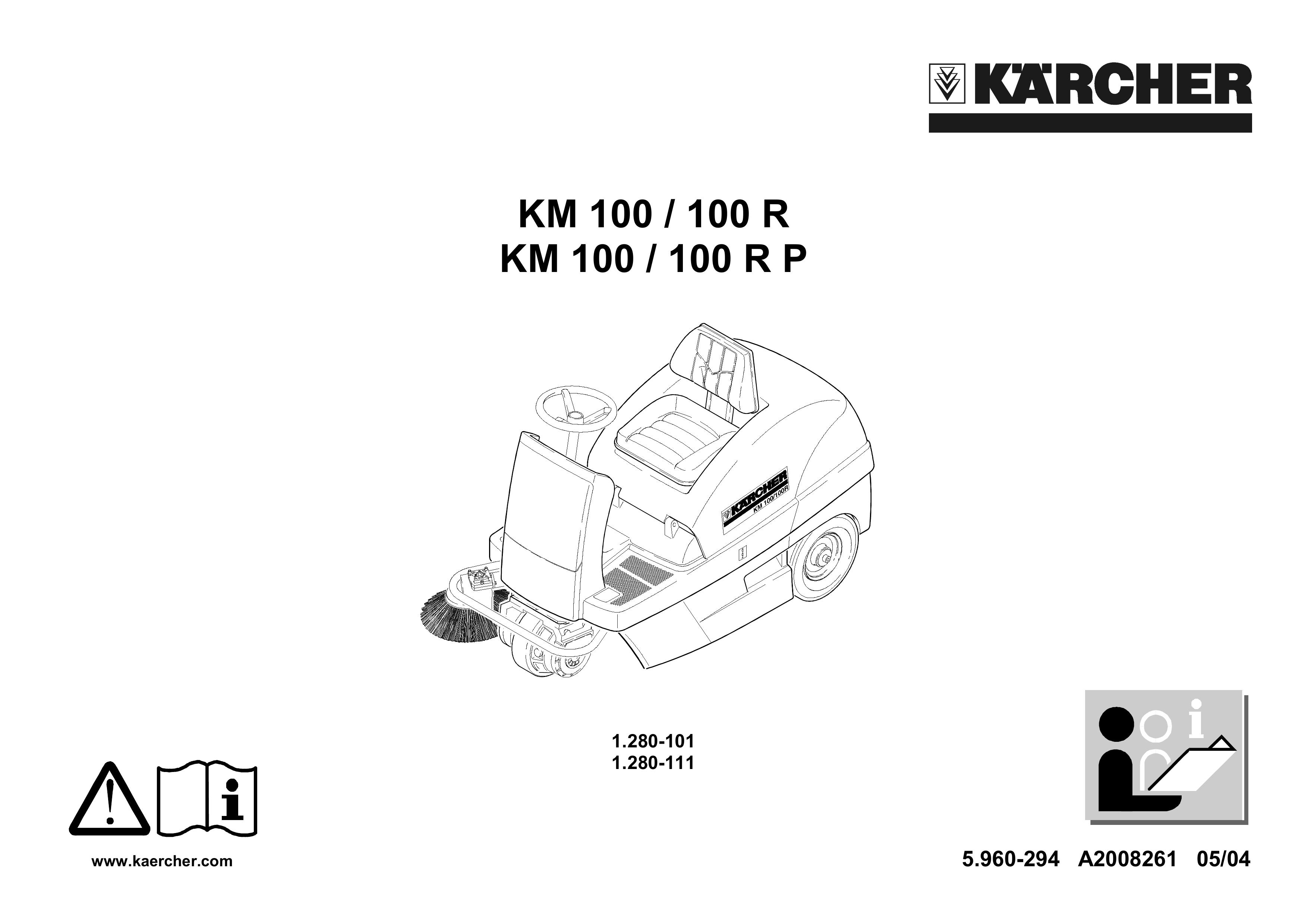Karcher KM 100 / 100 R Lawn Sweeper User Manual