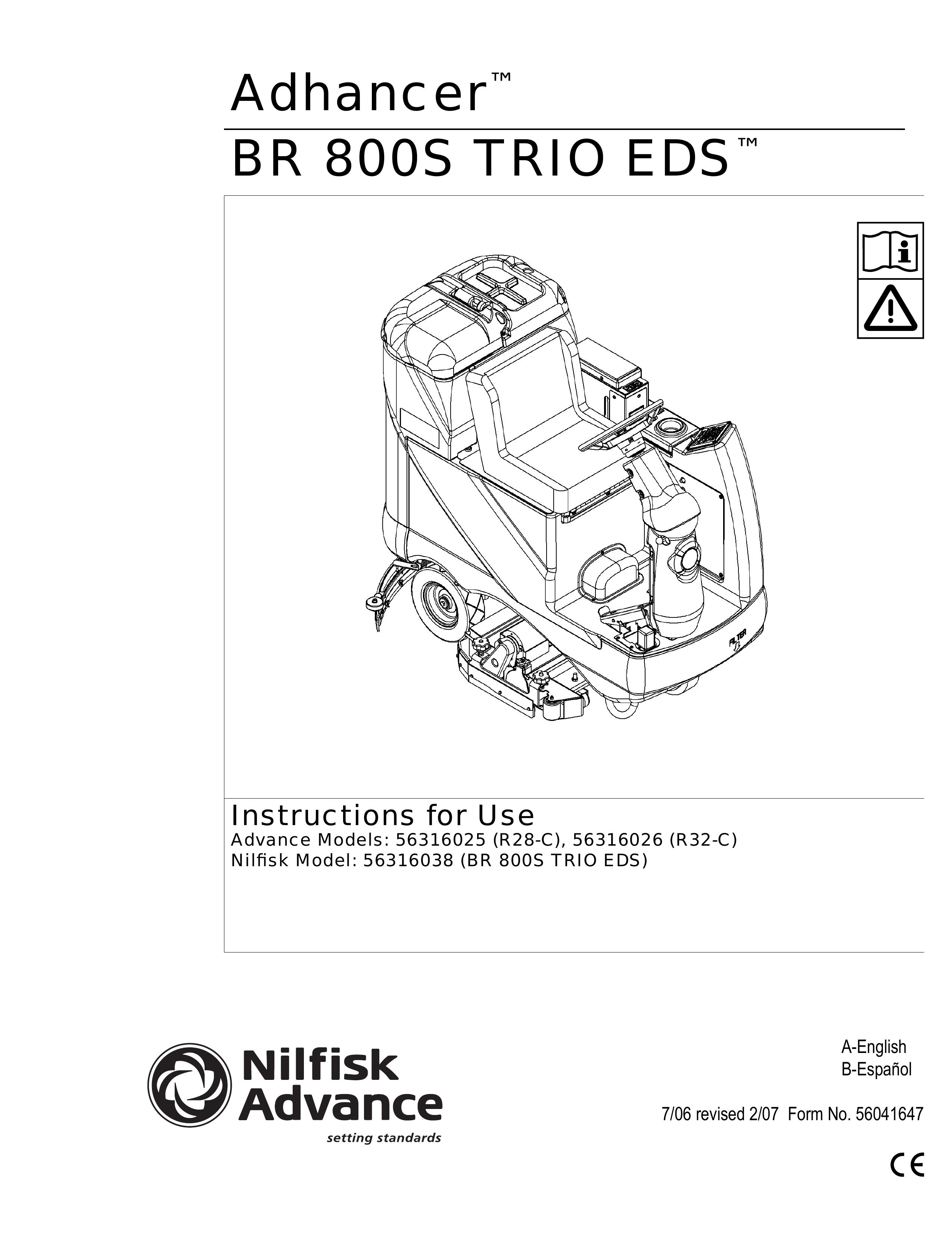 Nilfisk-Advance America 56316026 (R32-C) Lawn Sweeper User Manual