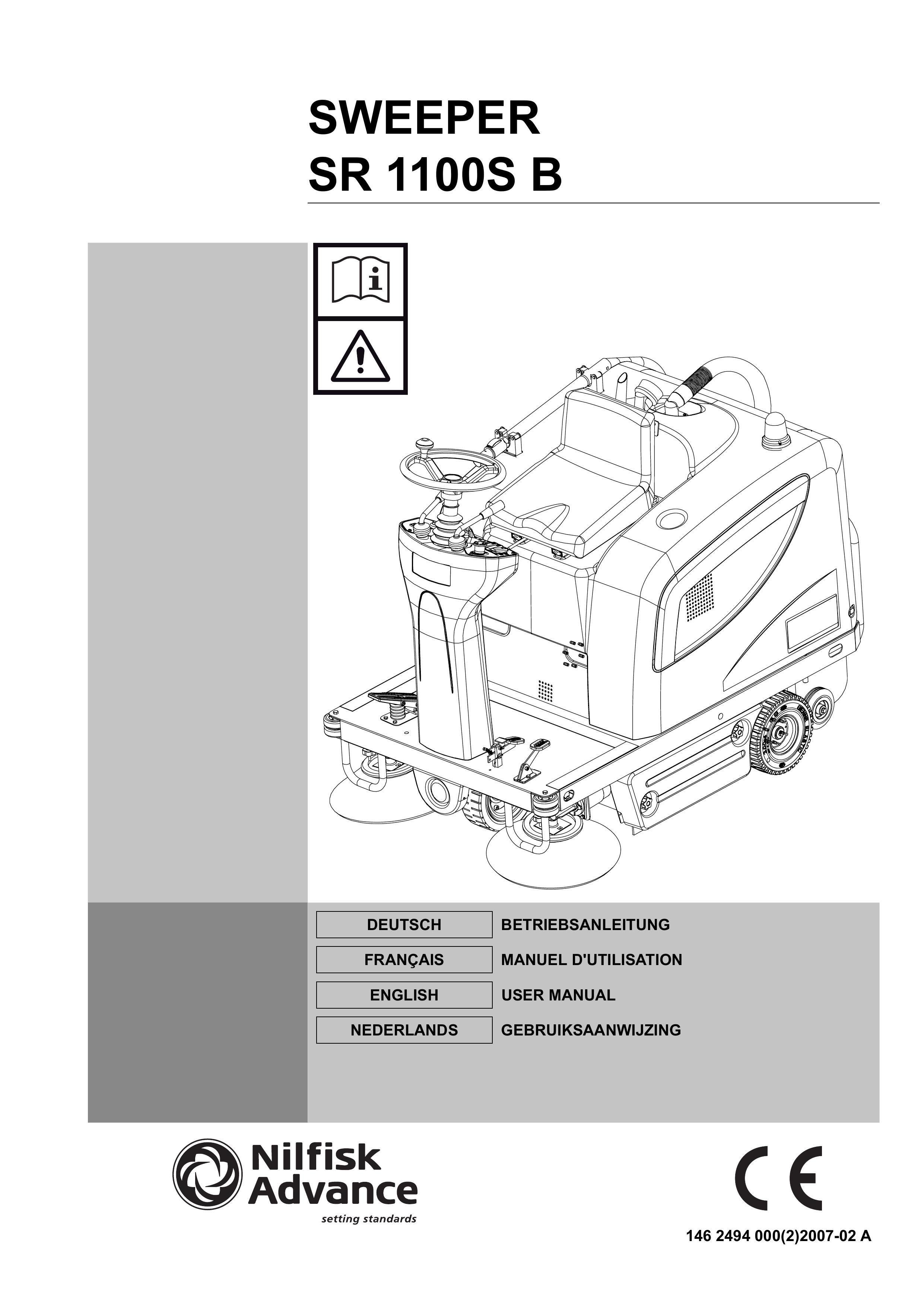 Nilfisk-Advance America SR 1100S B Lawn Sweeper User Manual