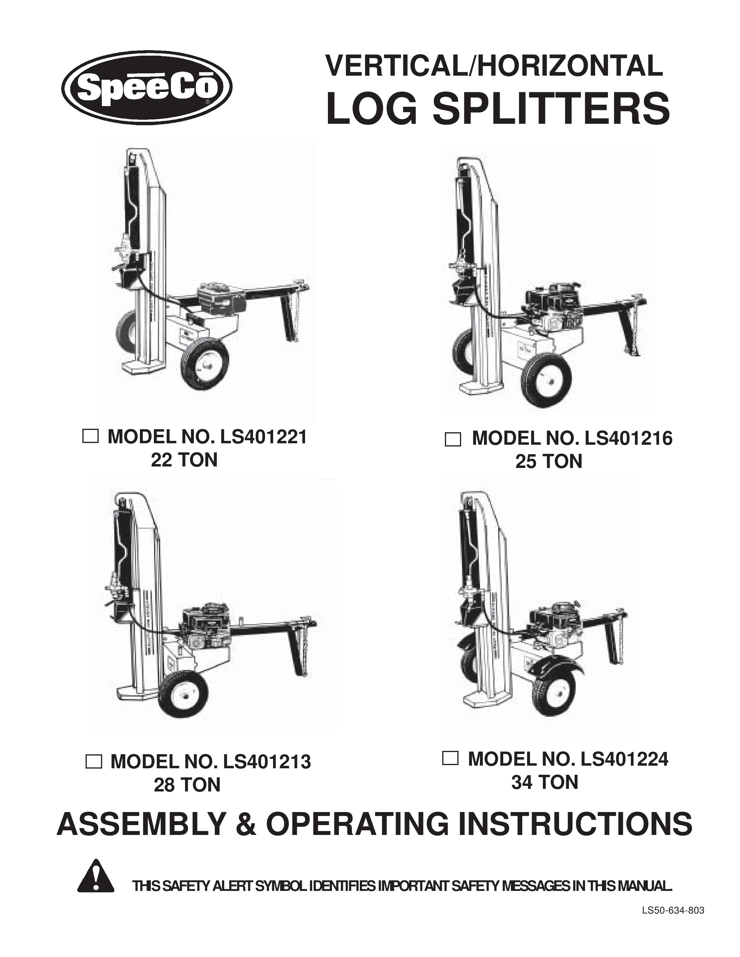 Briggs & Stratton LS401221, LS401216, LS401213, LS401224 Log Splitter User Manual