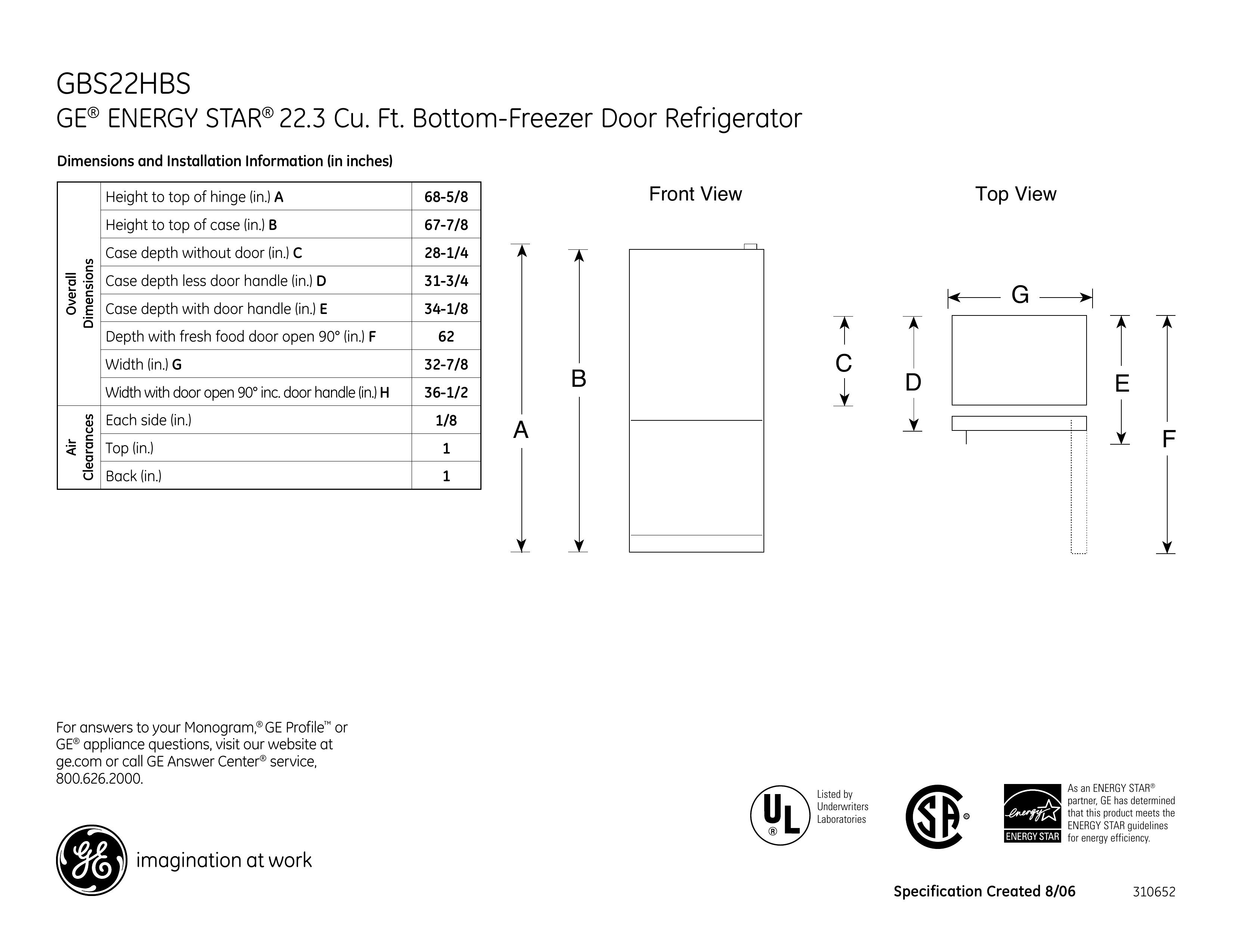 GE GBS22HBS Log Splitter User Manual