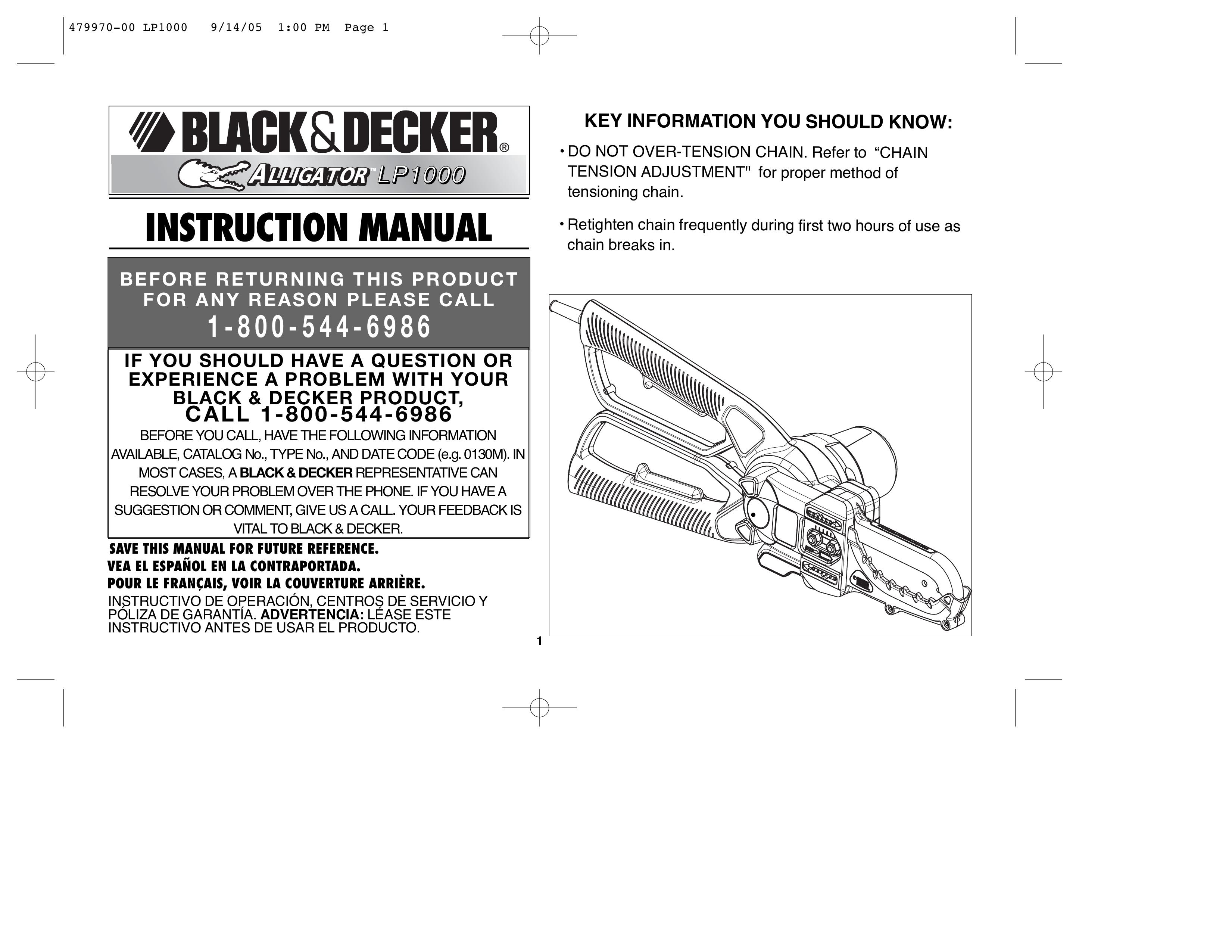 Black & Decker 479970-00 Lopper User Manual
