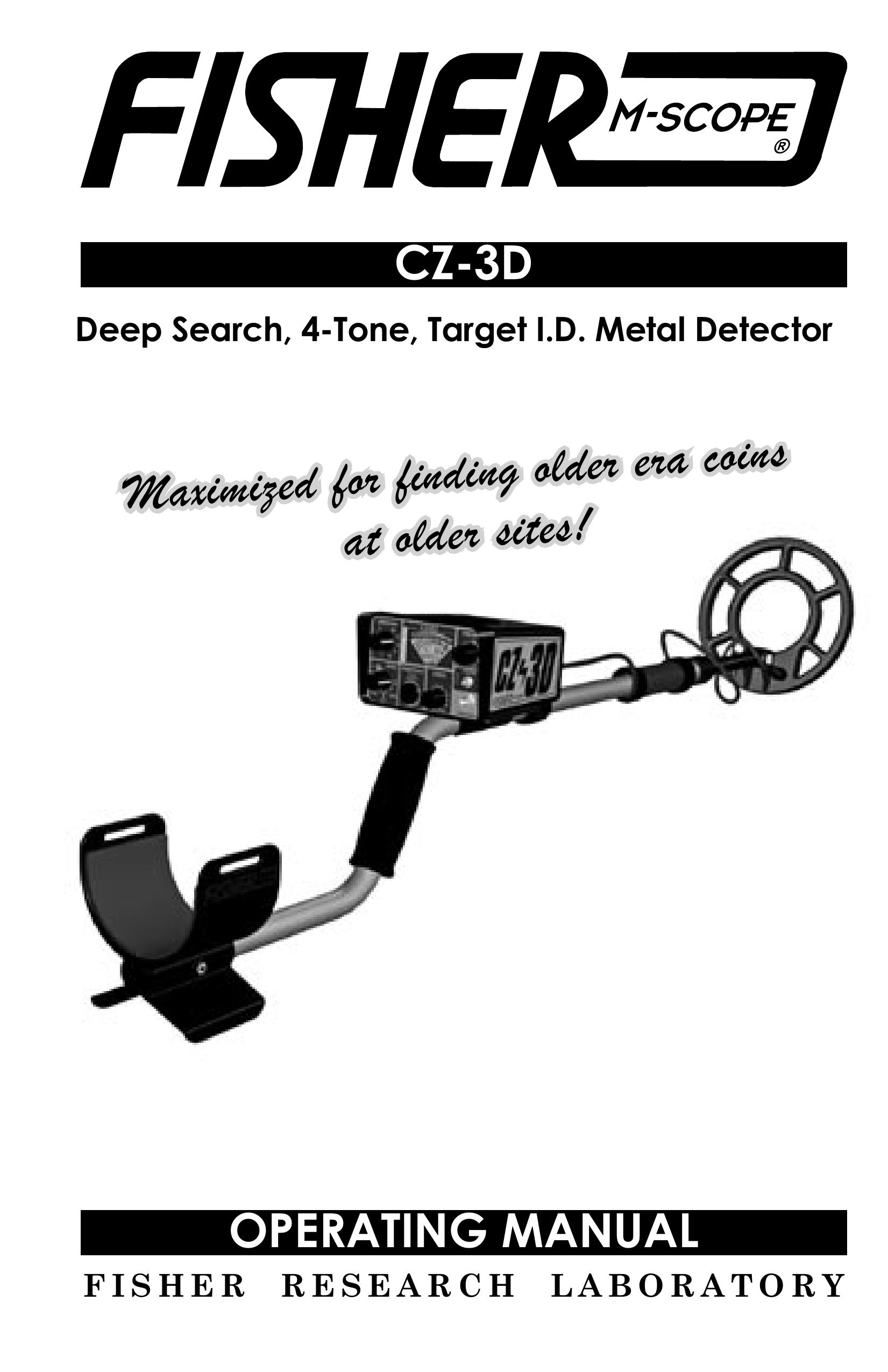 Fisher CZ-3D Metal Detector User Manual