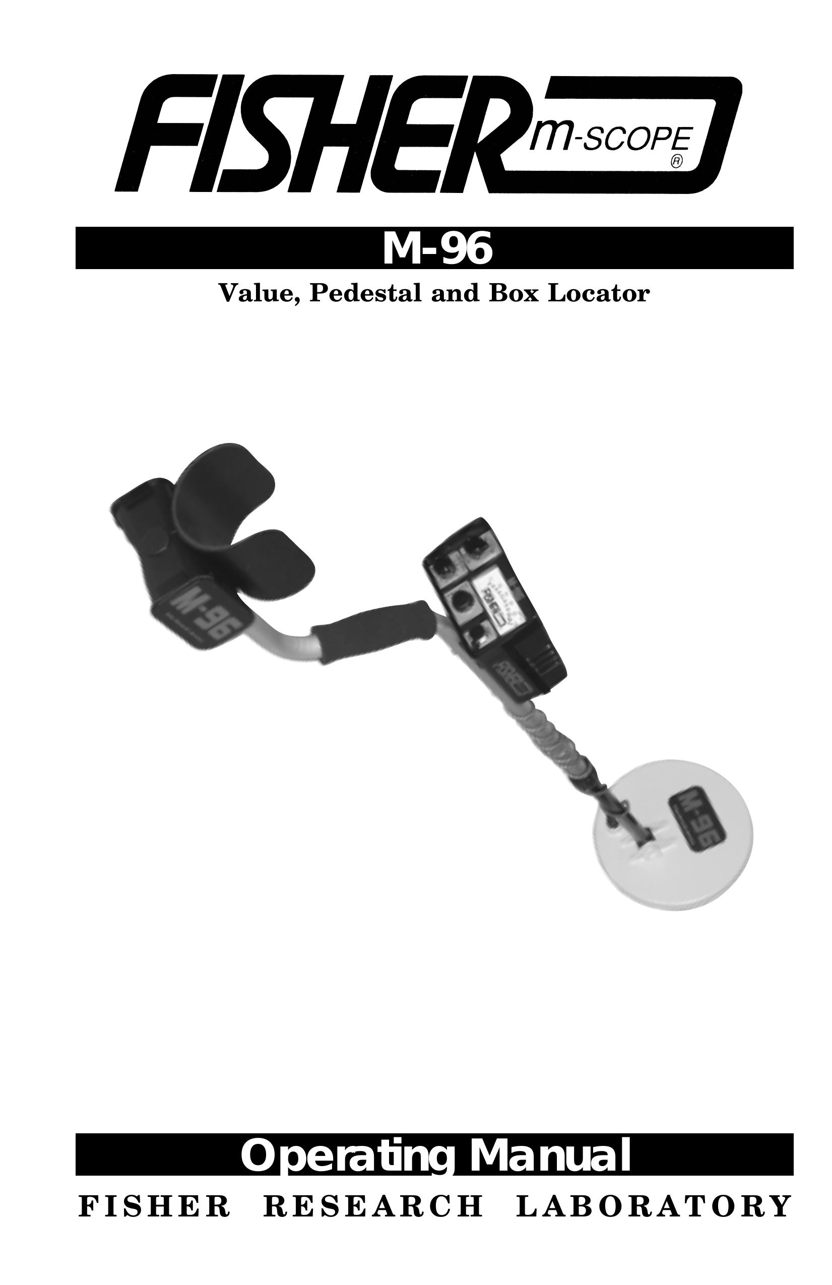 Fisher M-96 Metal Detector User Manual