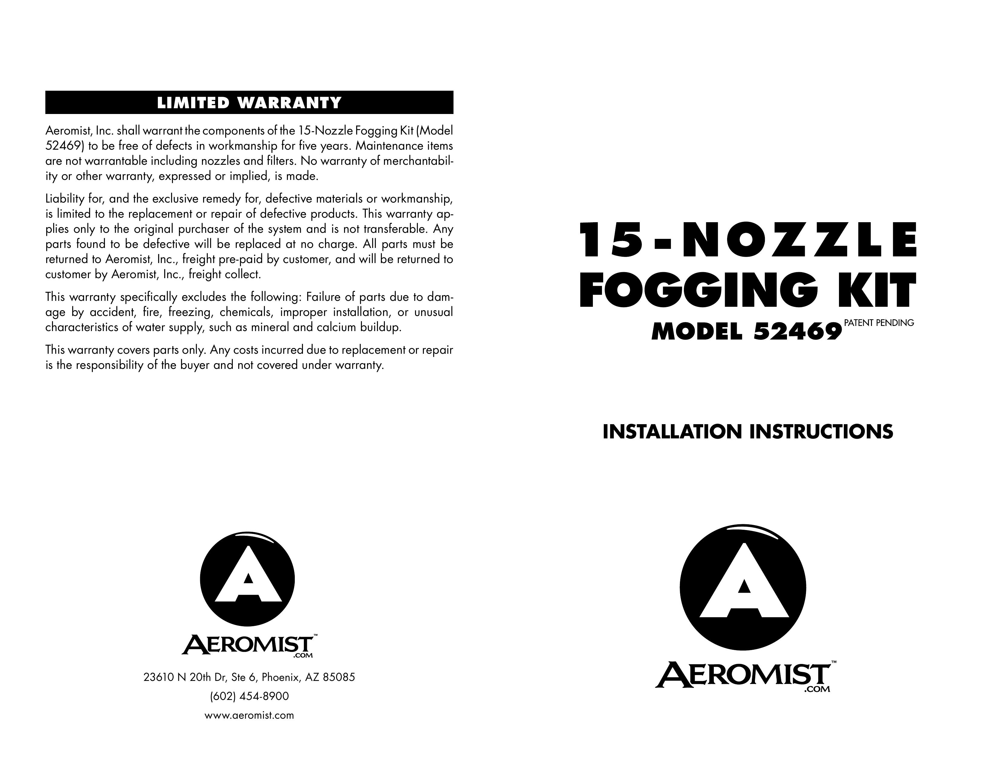 Aero Mist 52469 Outdoor Misting Fan User Manual