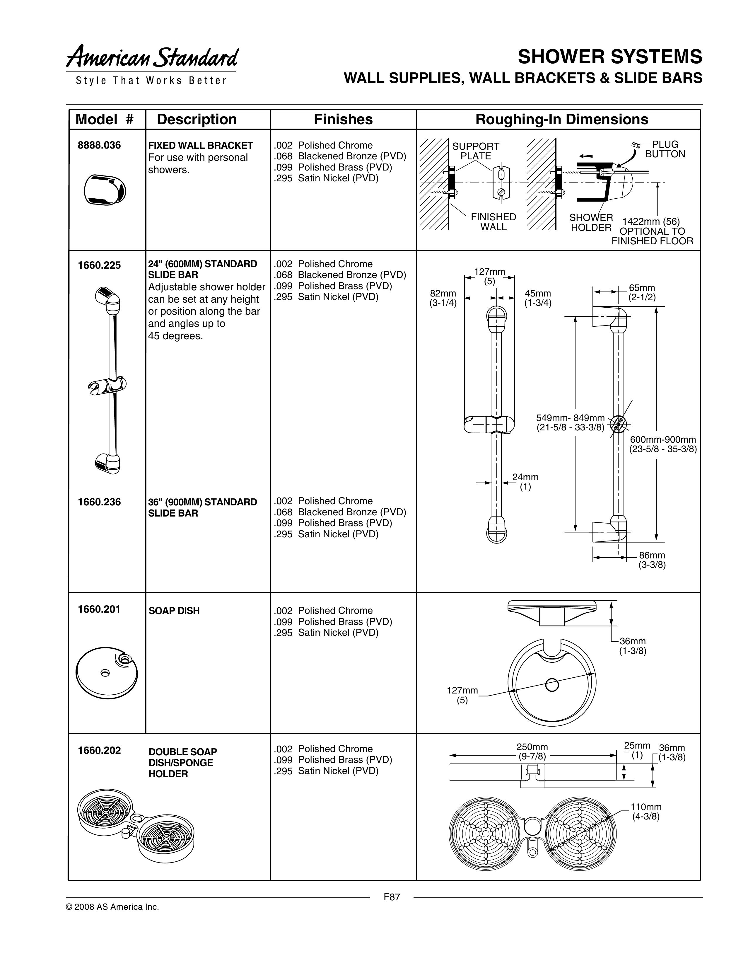 American Standard 1660.201 Outdoor Shower User Manual