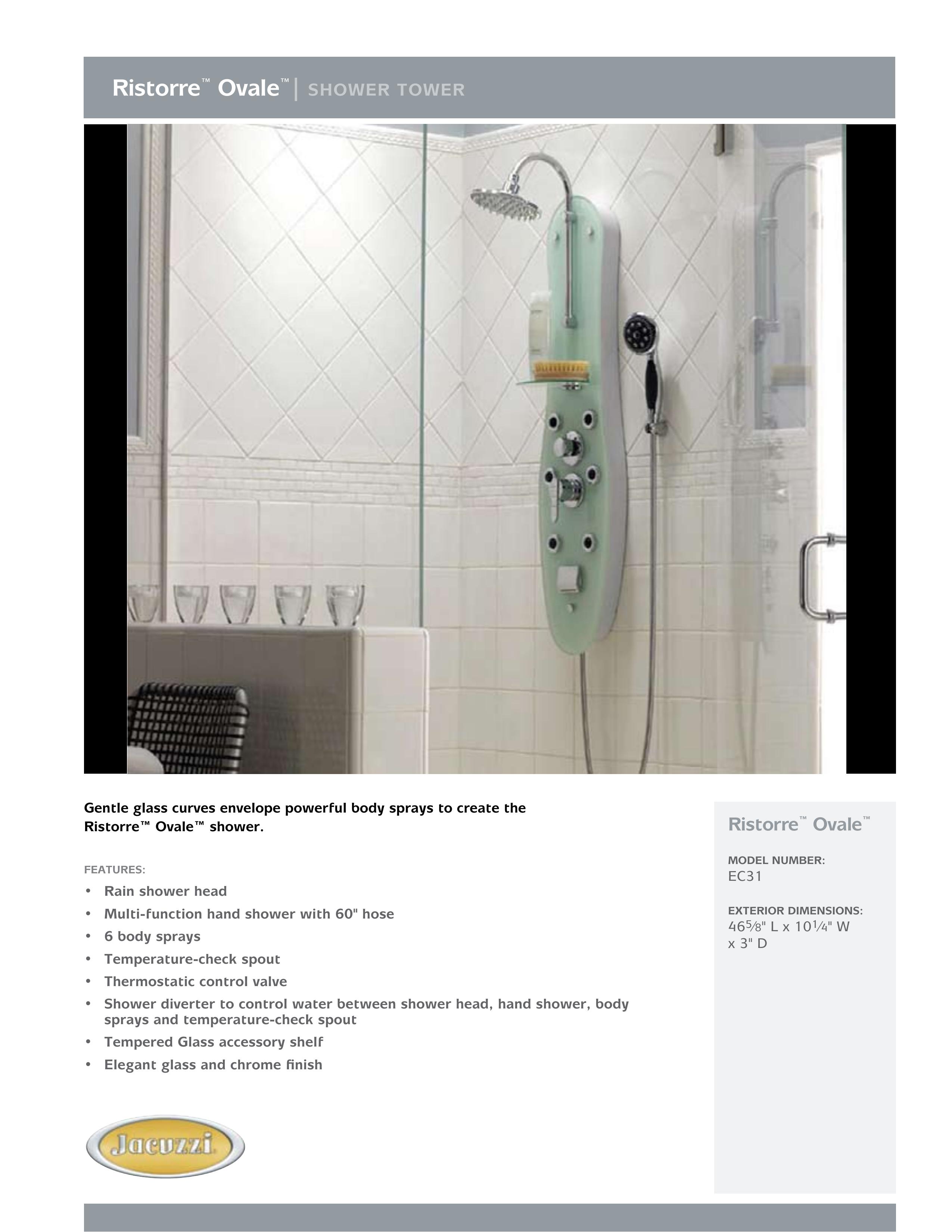 Jacuzzi EC31 Outdoor Shower User Manual