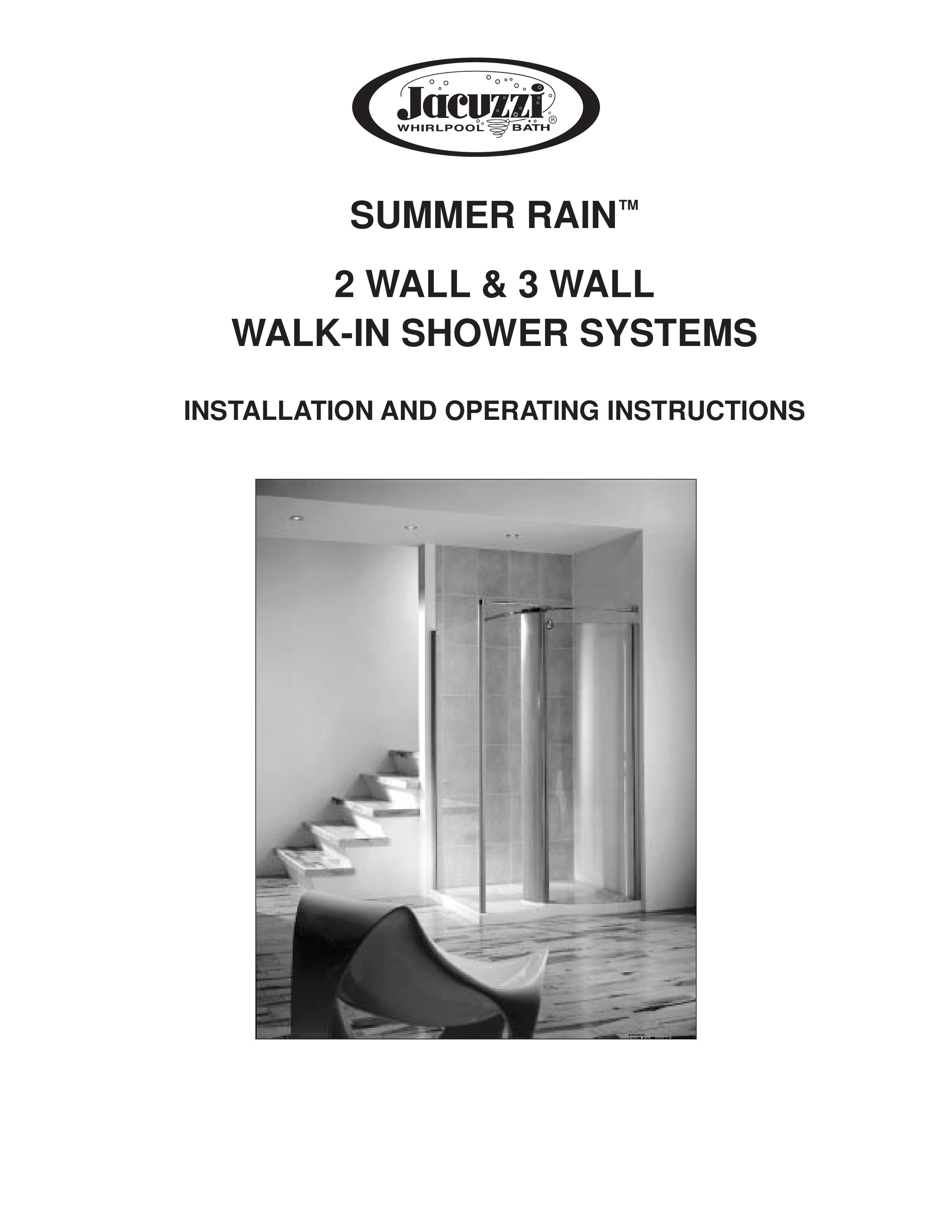 Jacuzzi SUMMER RAINTM 2 WALL & 3 WALL WALK-IN SHOWER SYSTEMS Outdoor Shower User Manual