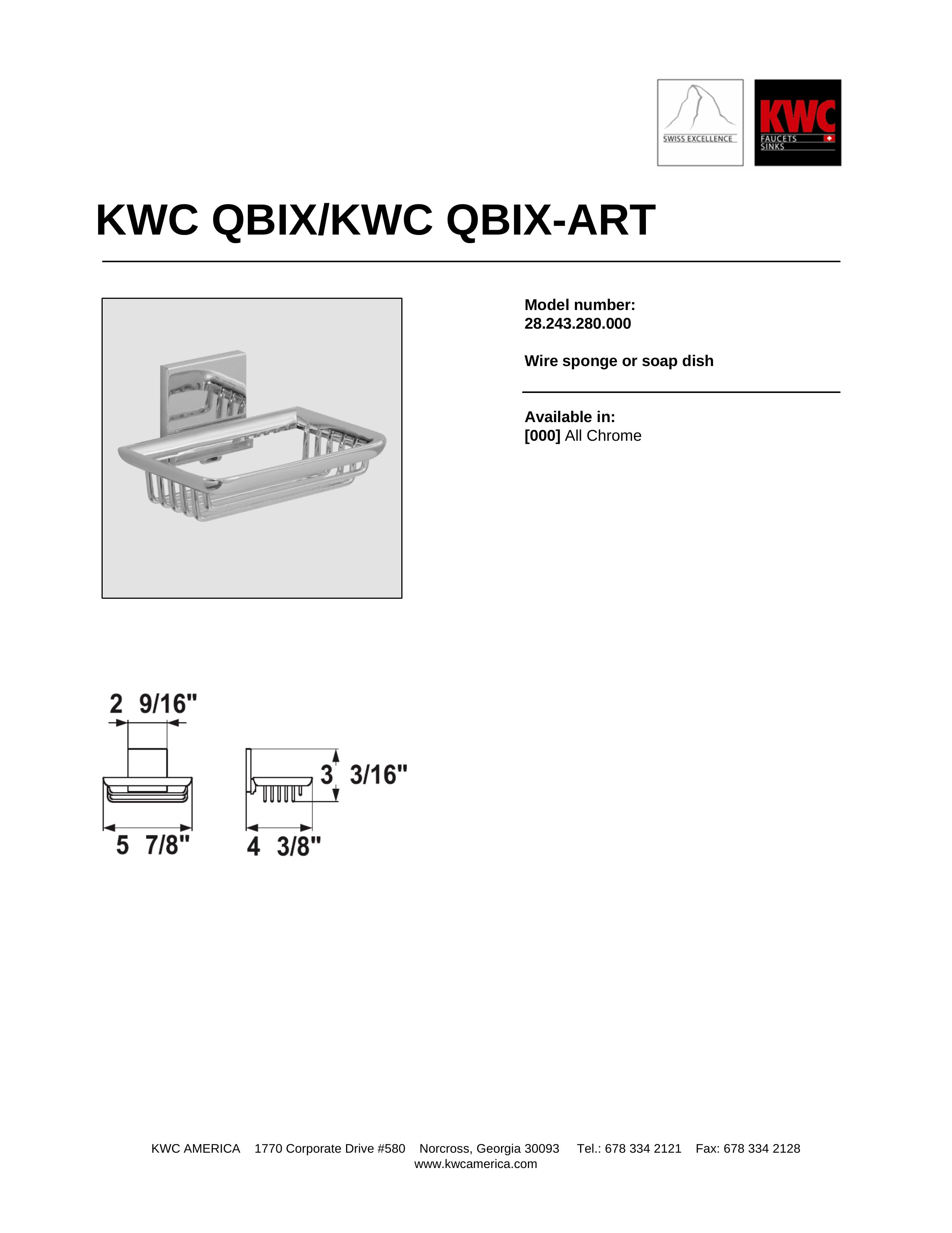 KWC 28.243.280.000 Outdoor Shower User Manual
