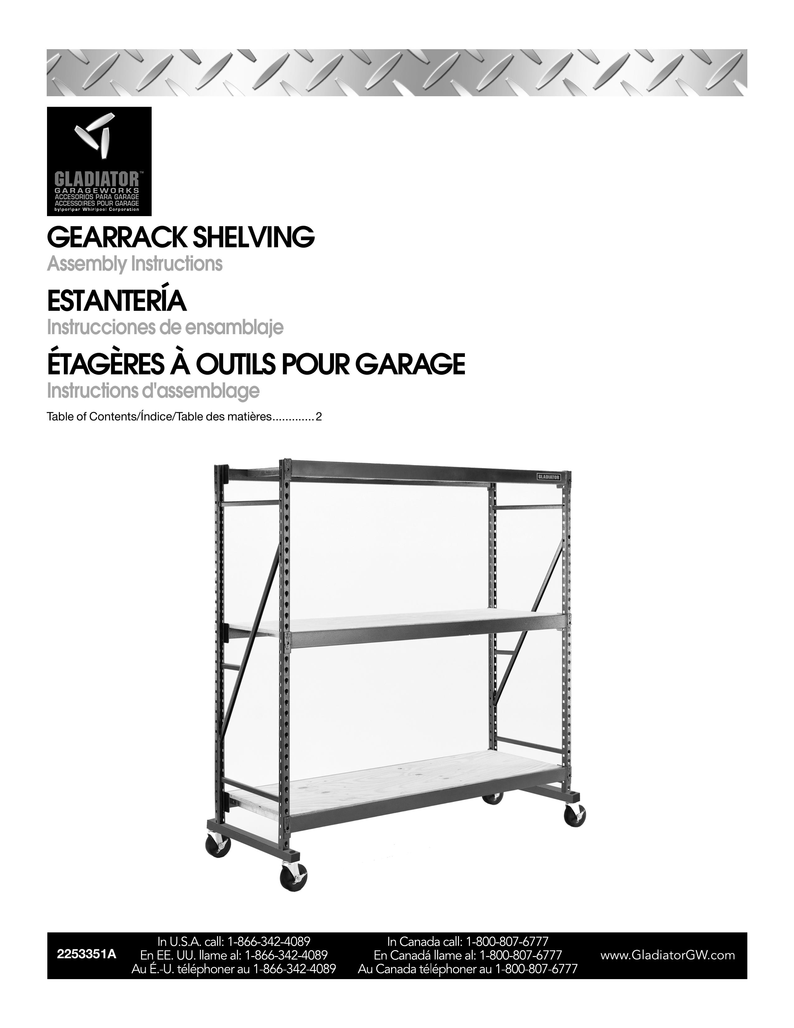 Gladiator Garageworks 2253351A Outdoor Storage User Manual