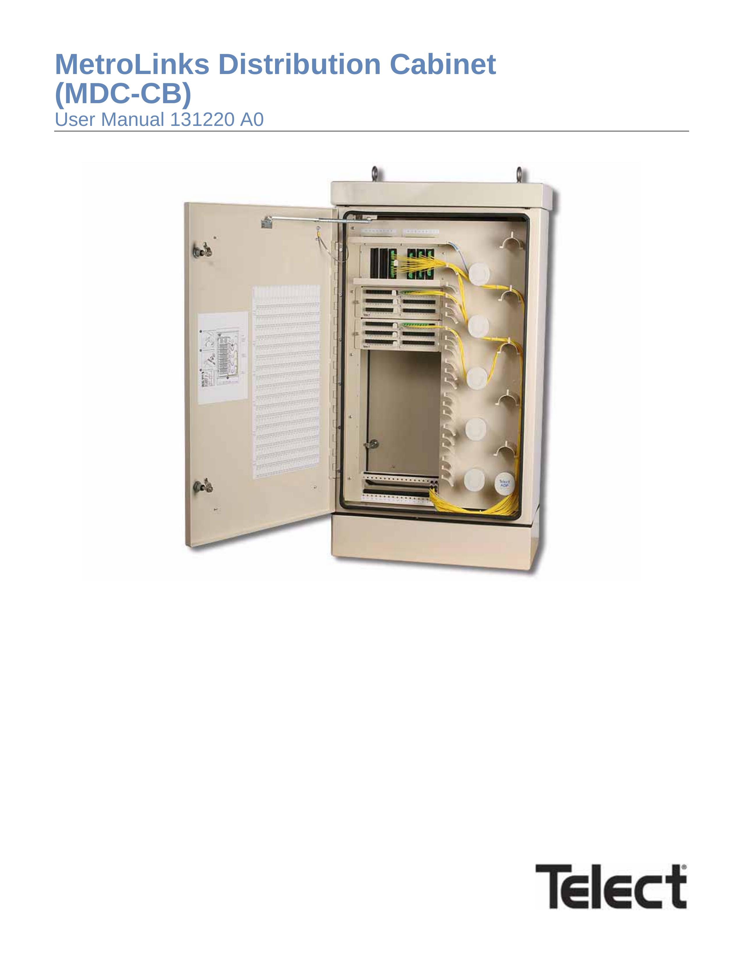Telect MDC-CB Outdoor Storage User Manual