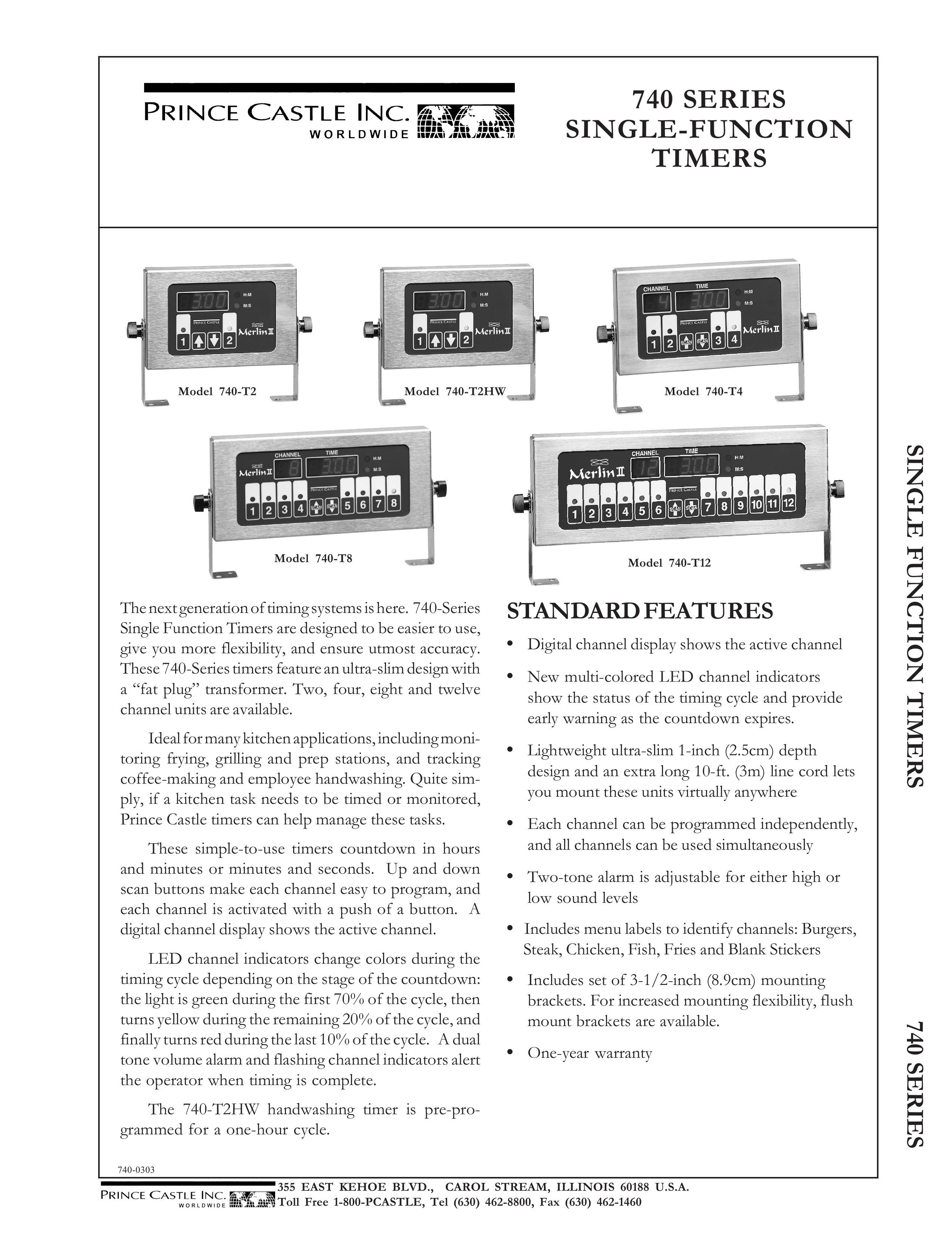 Prince Castle 740-T4 Outdoor Timer User Manual