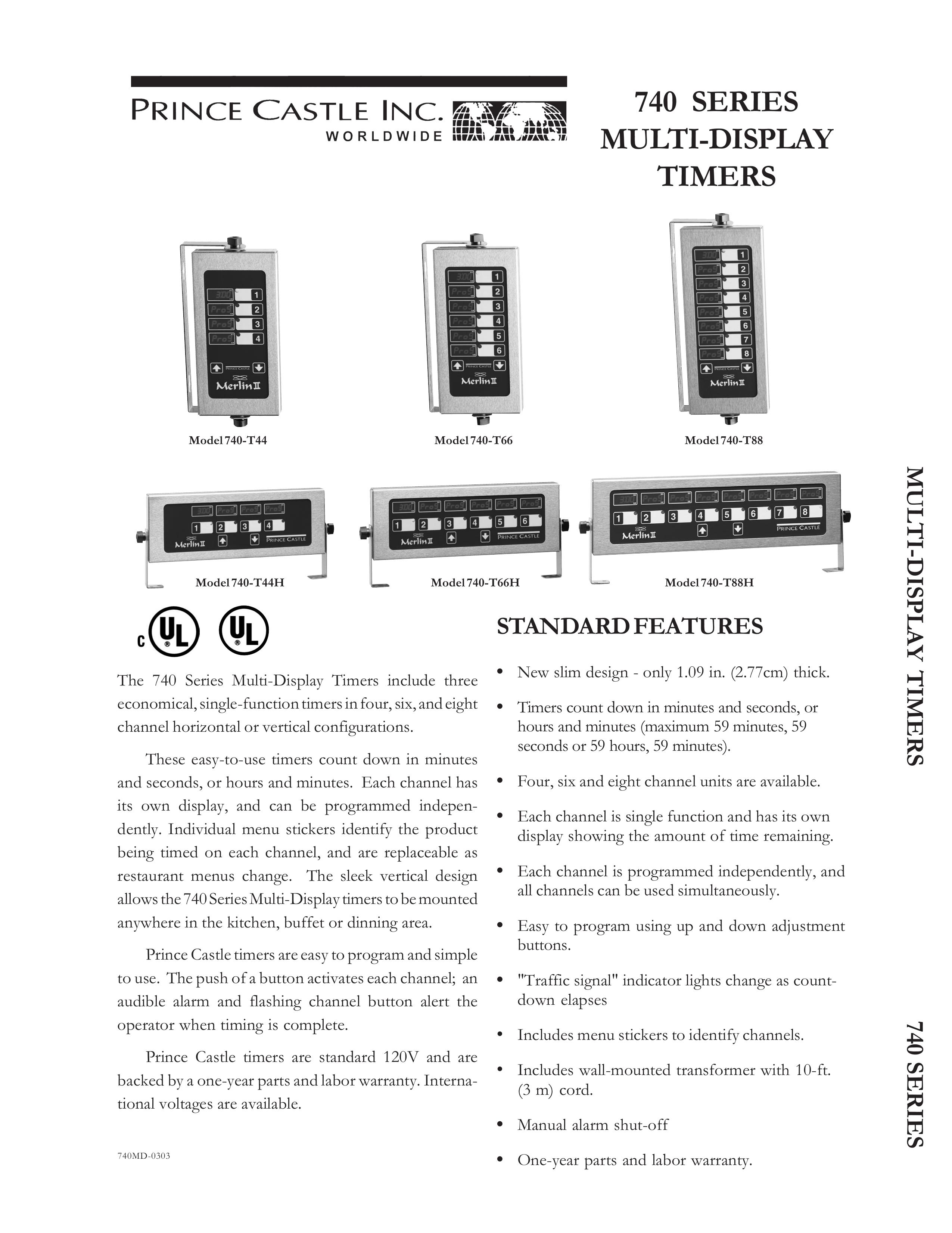 Prince Castle 740-T44 Outdoor Timer User Manual