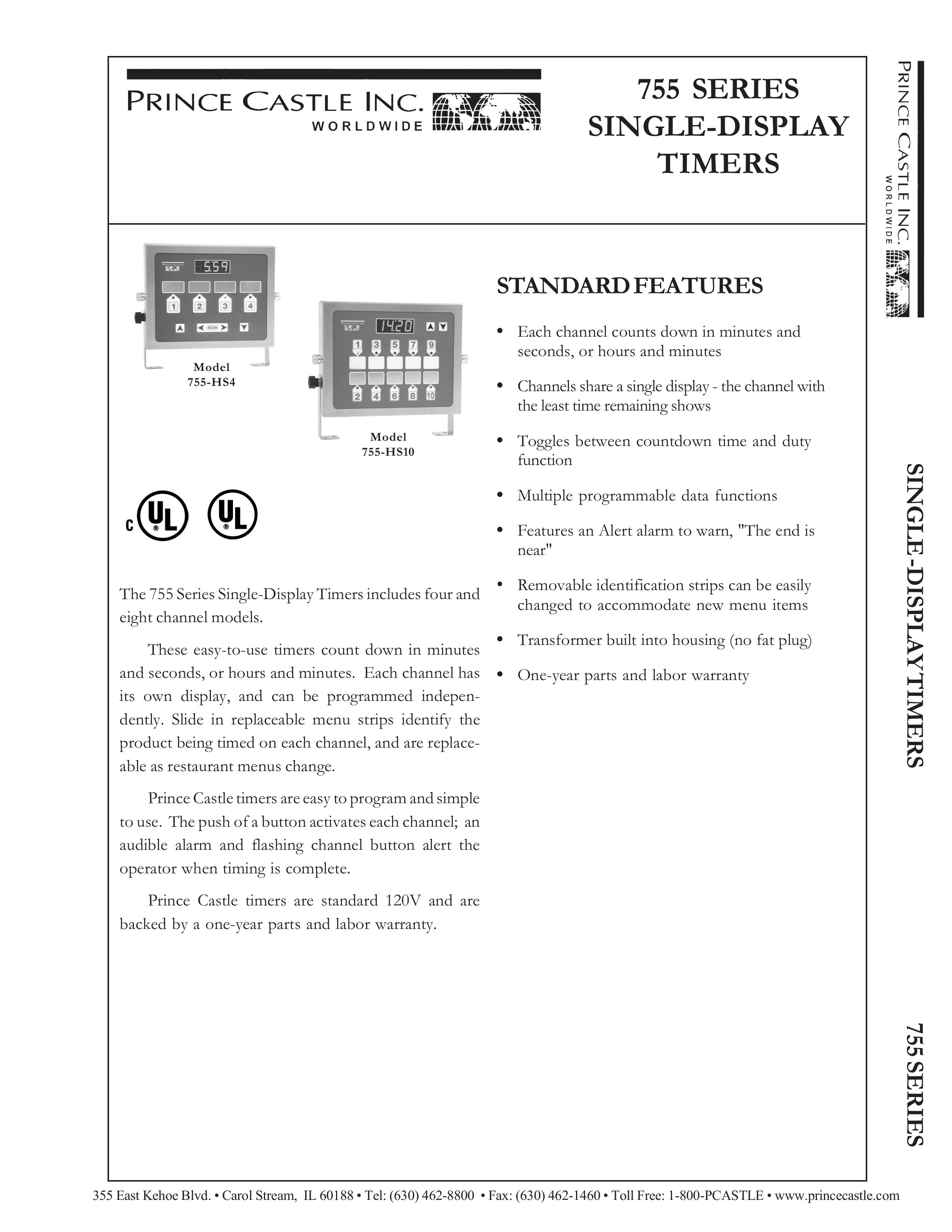 Prince Castle 755-HS10 Outdoor Timer User Manual