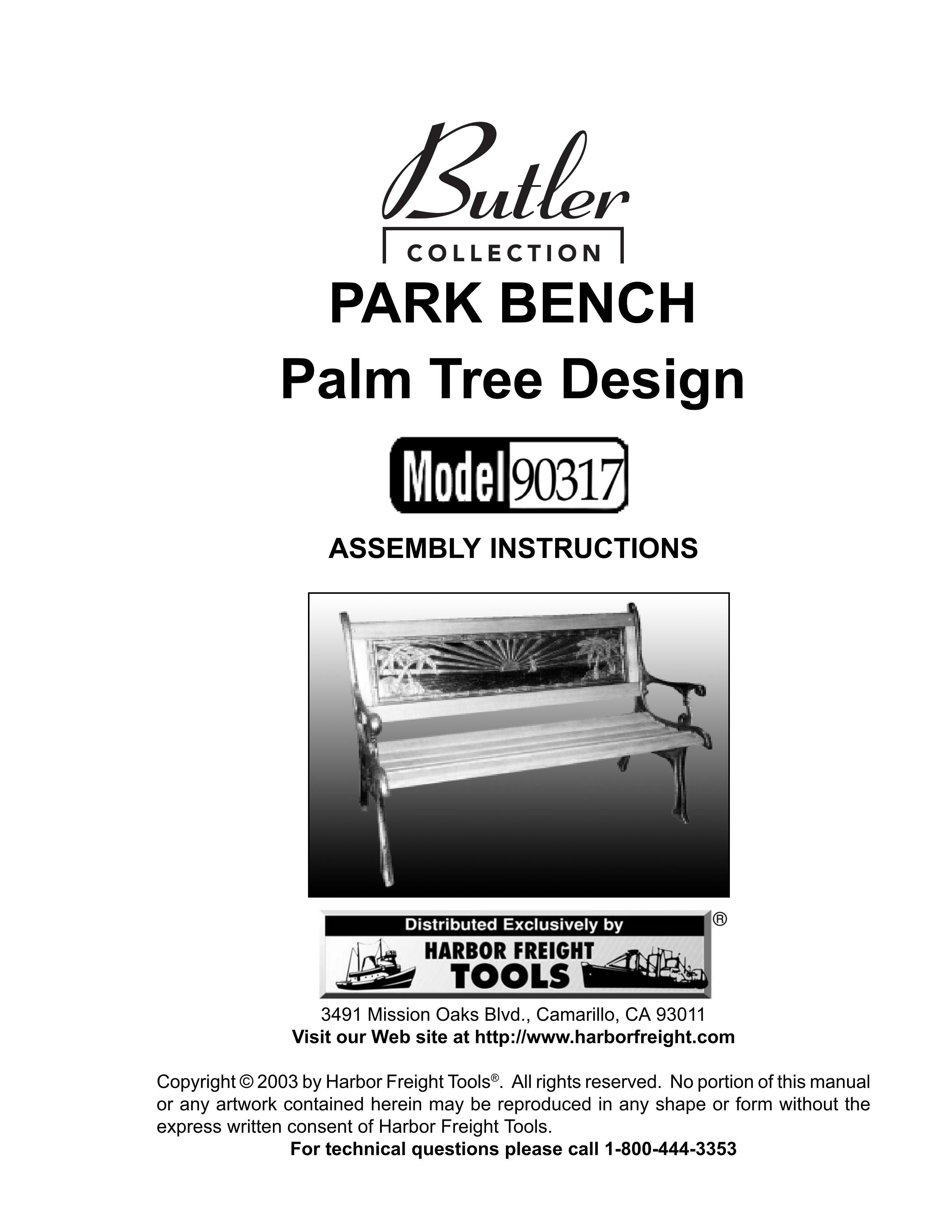 Butler 90317 Patio Furniture User Manual
