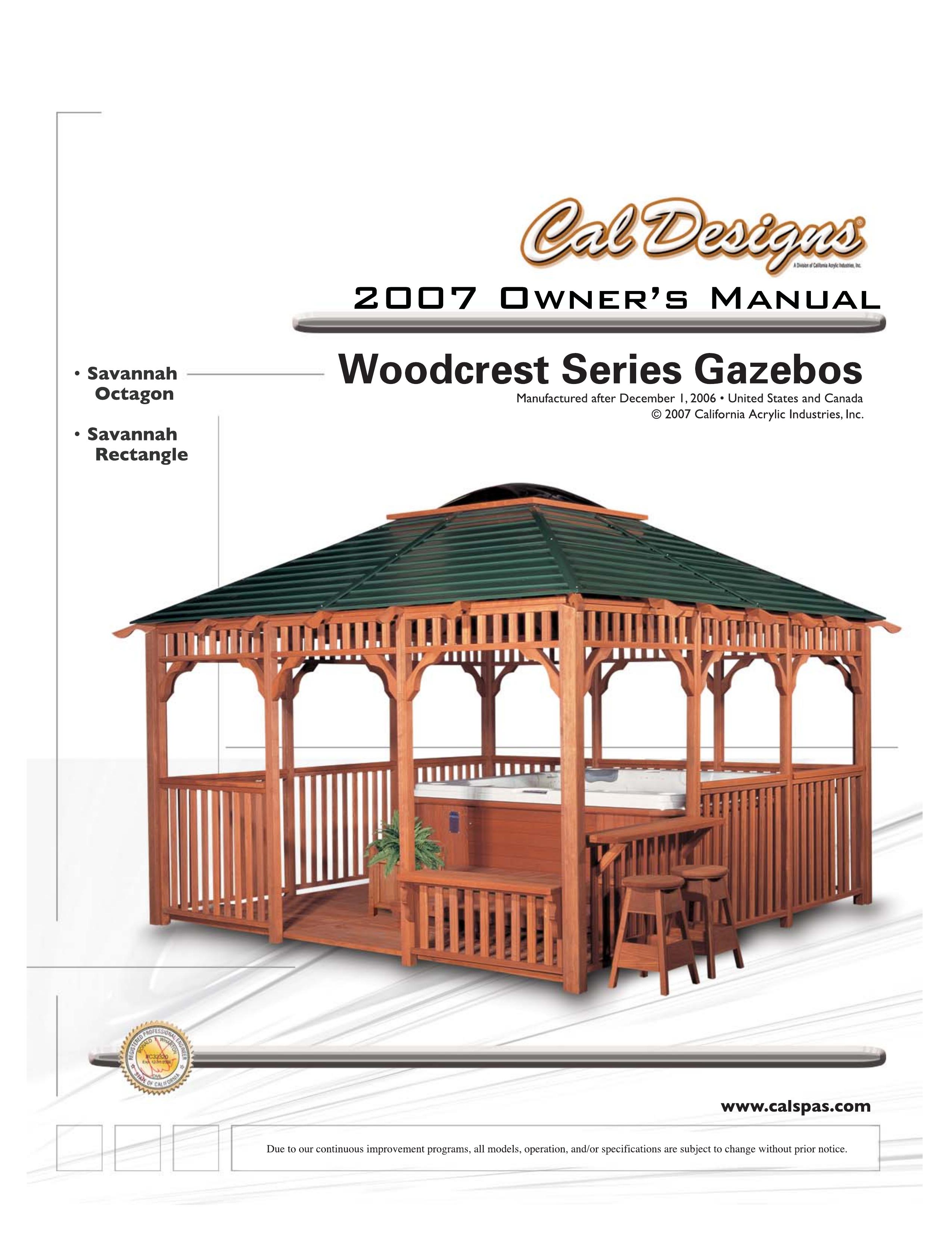 Cal Flame Woodcrest Series Patio Furniture User Manual
