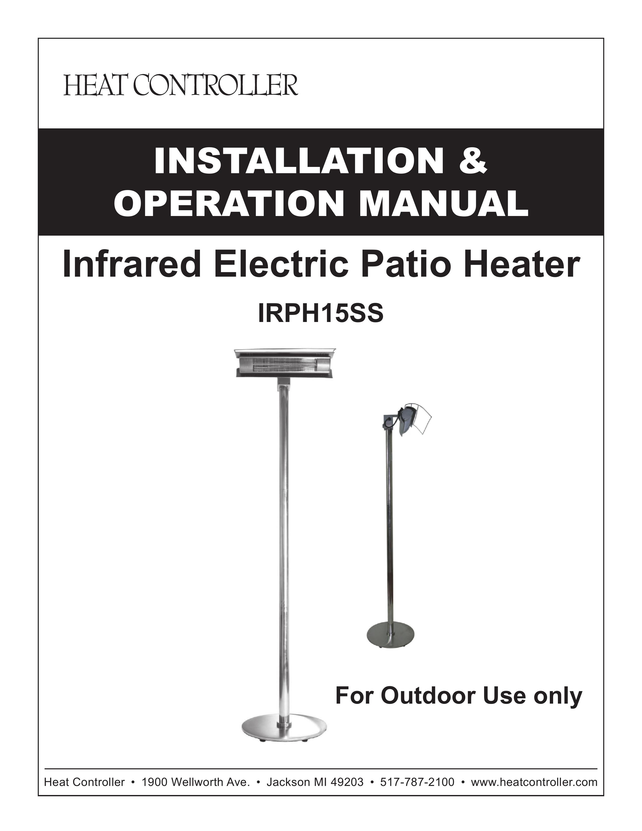 Heat Controller IRPH15SS Patio Heater User Manual