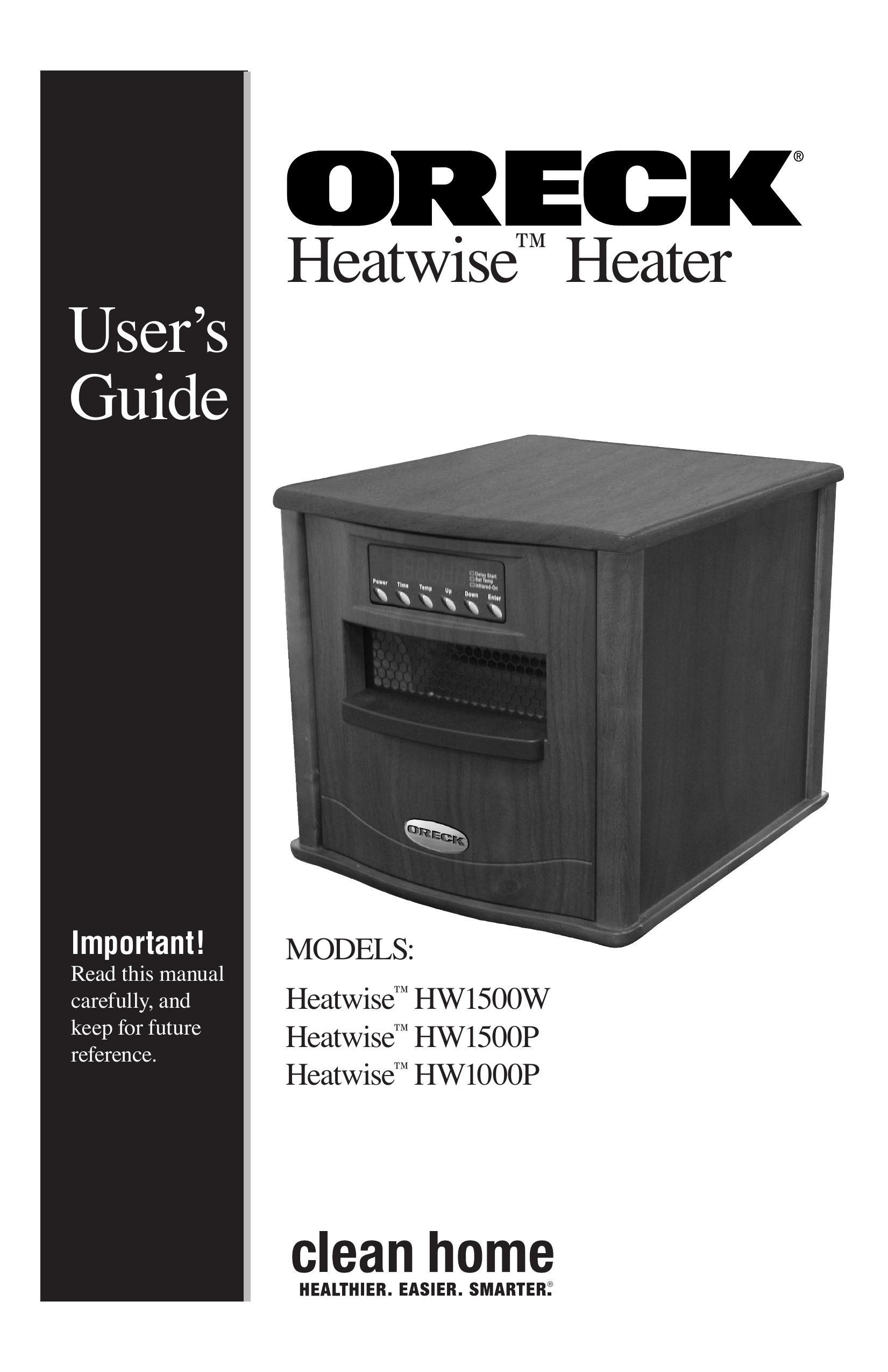 Oreck HW1000P Patio Heater User Manual
