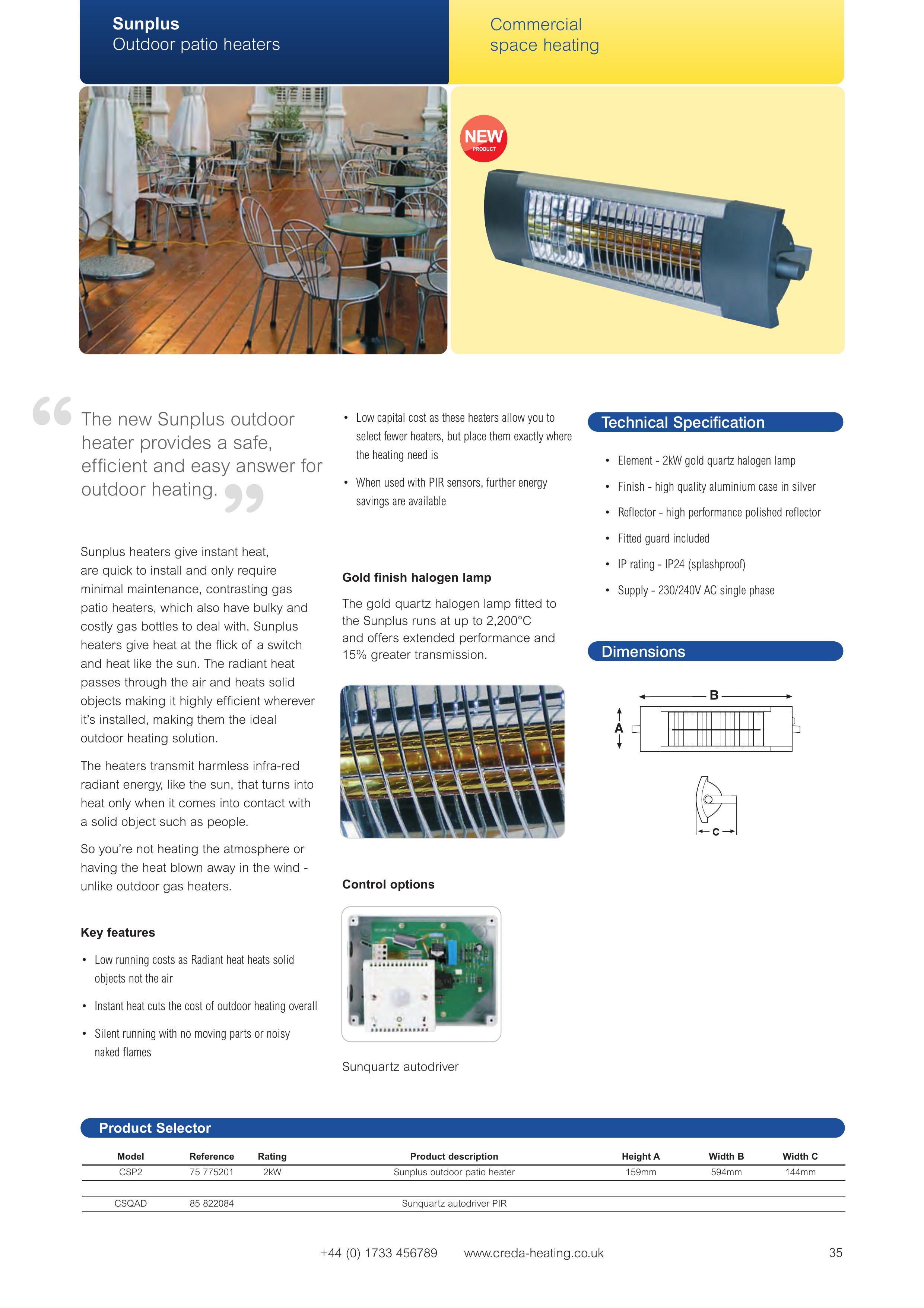 Signat CSP2 Patio Heater User Manual