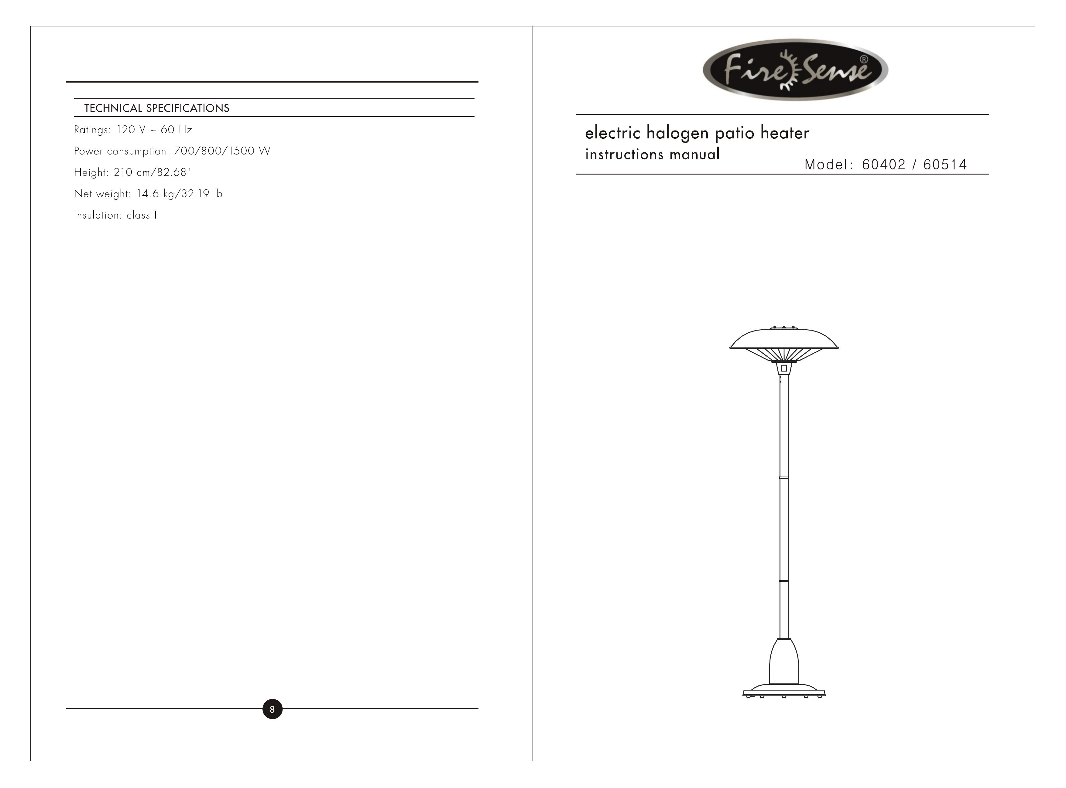 Well Traveled Living 60514 Patio Heater User Manual