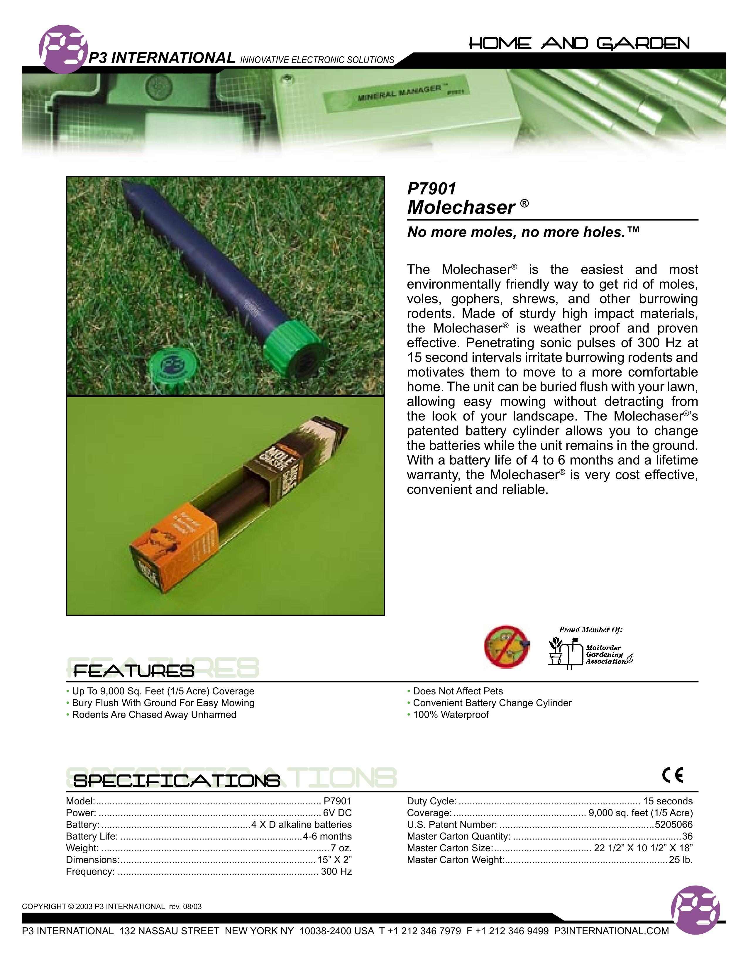 P3 International P7901 Pest Control Equipment User Manual