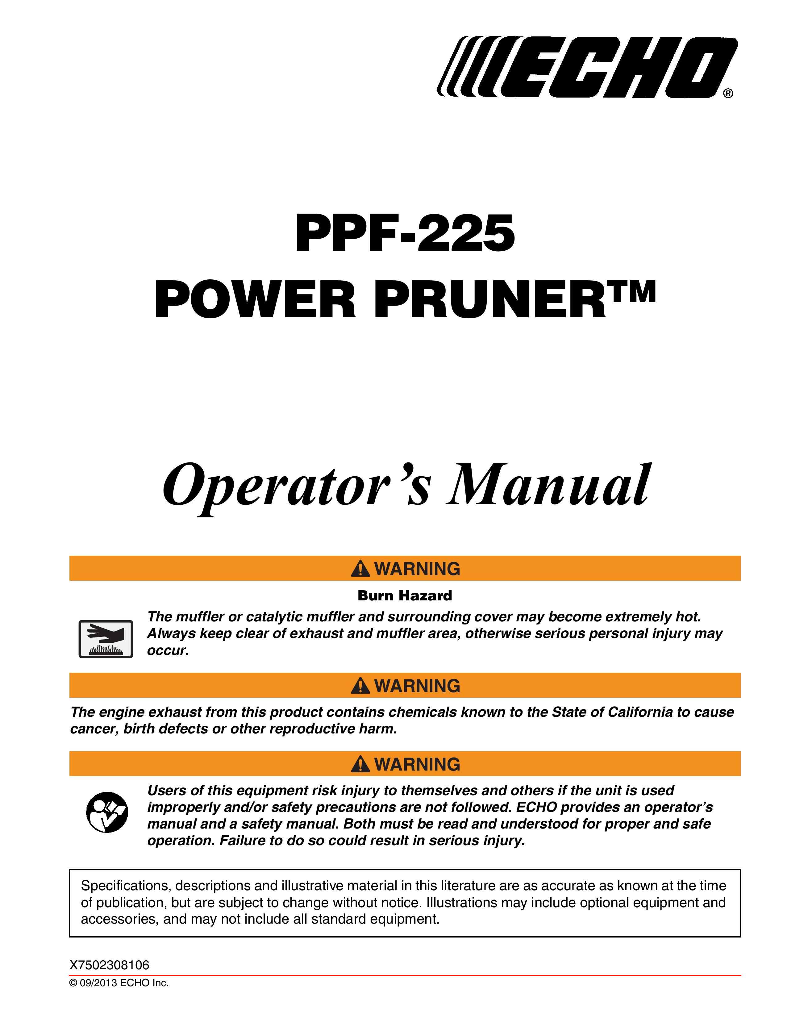 Echo PPF-225 Pole Saw User Manual