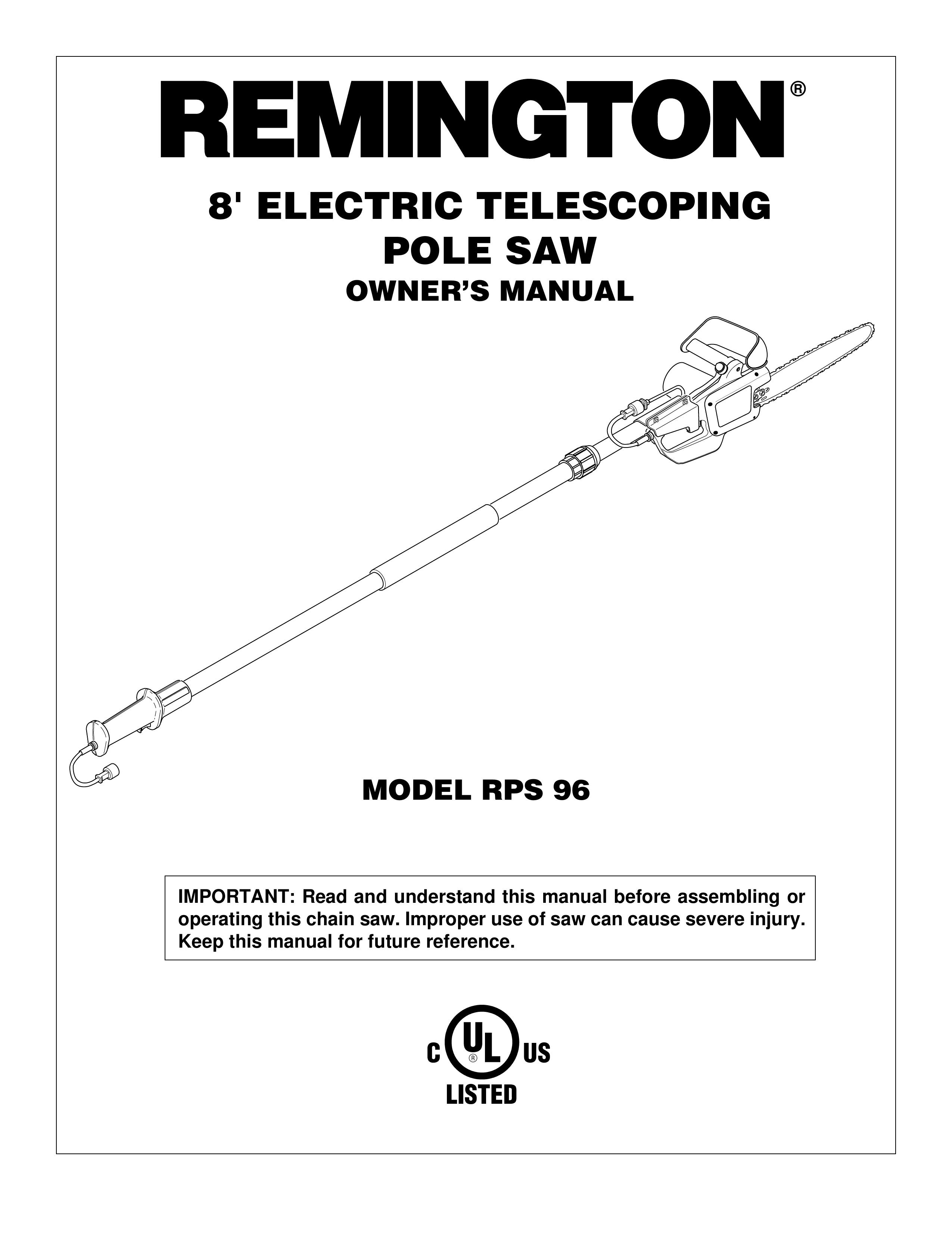 Remington RPS96 Pole Saw User Manual